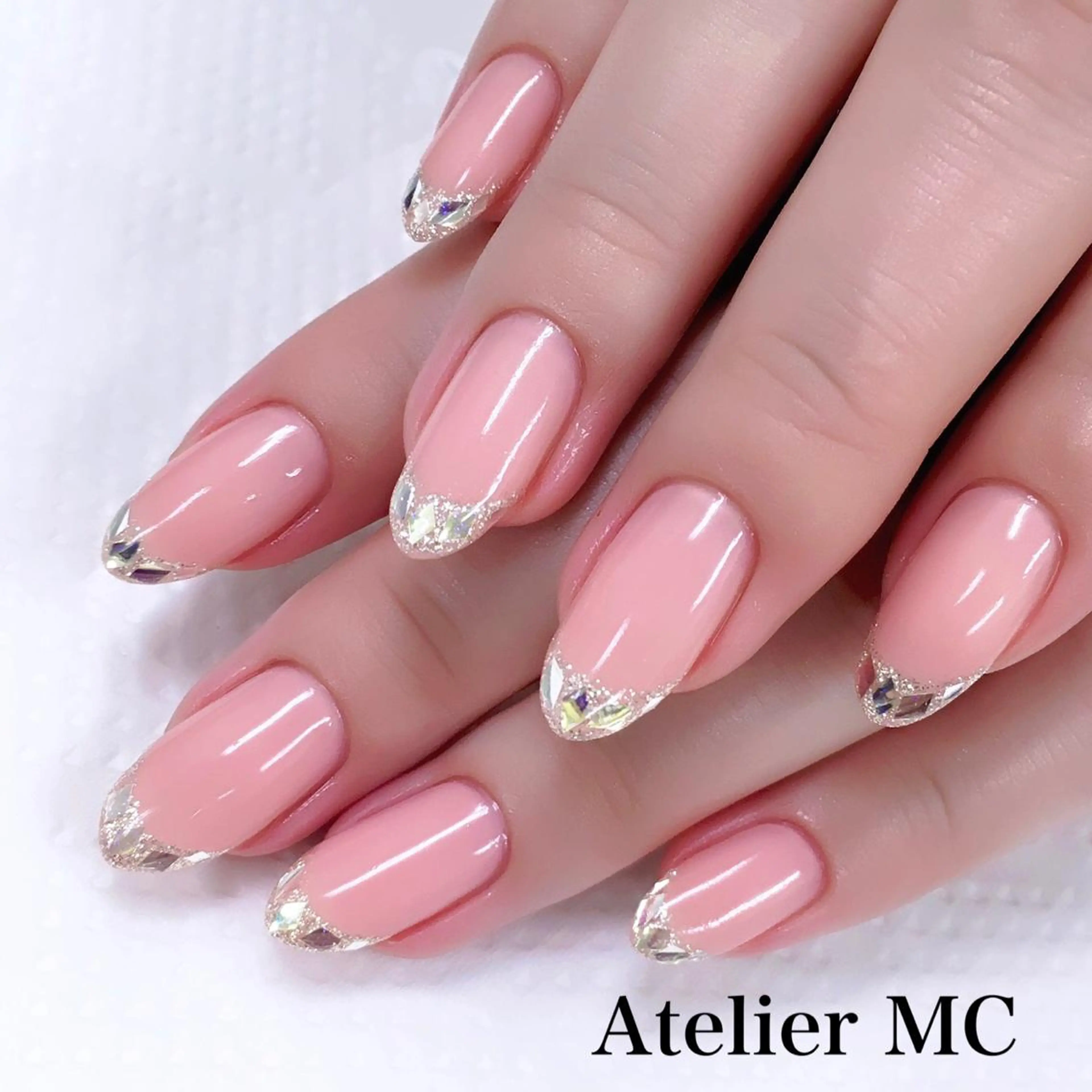 💫爪先華やか 💫ちゅるるんカラーでガラスフレンチ💫の写真