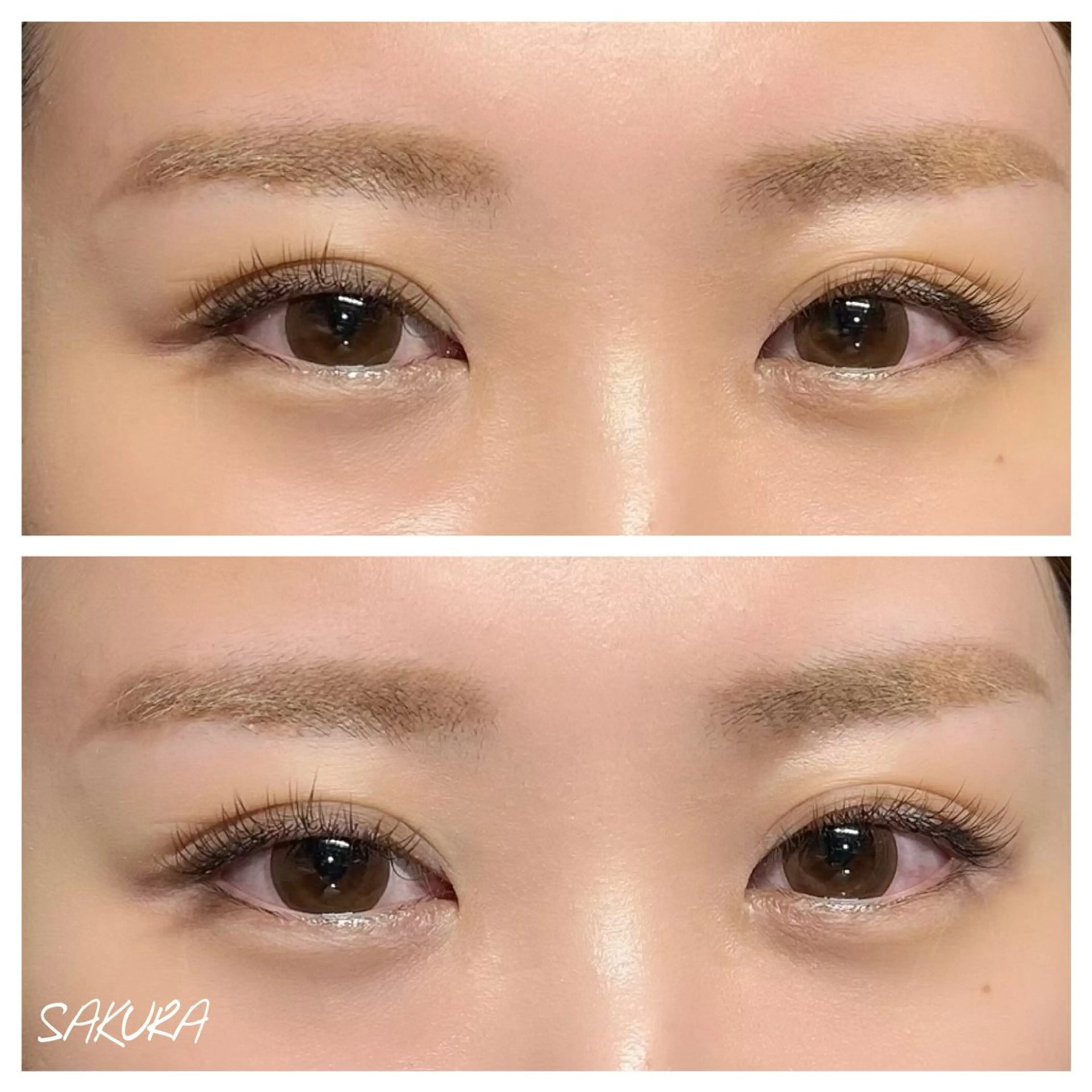 マツエク・マツパ カラーマツエク フラットラッシュ EYE405 SAKURAのマツエク・マツパデザイン