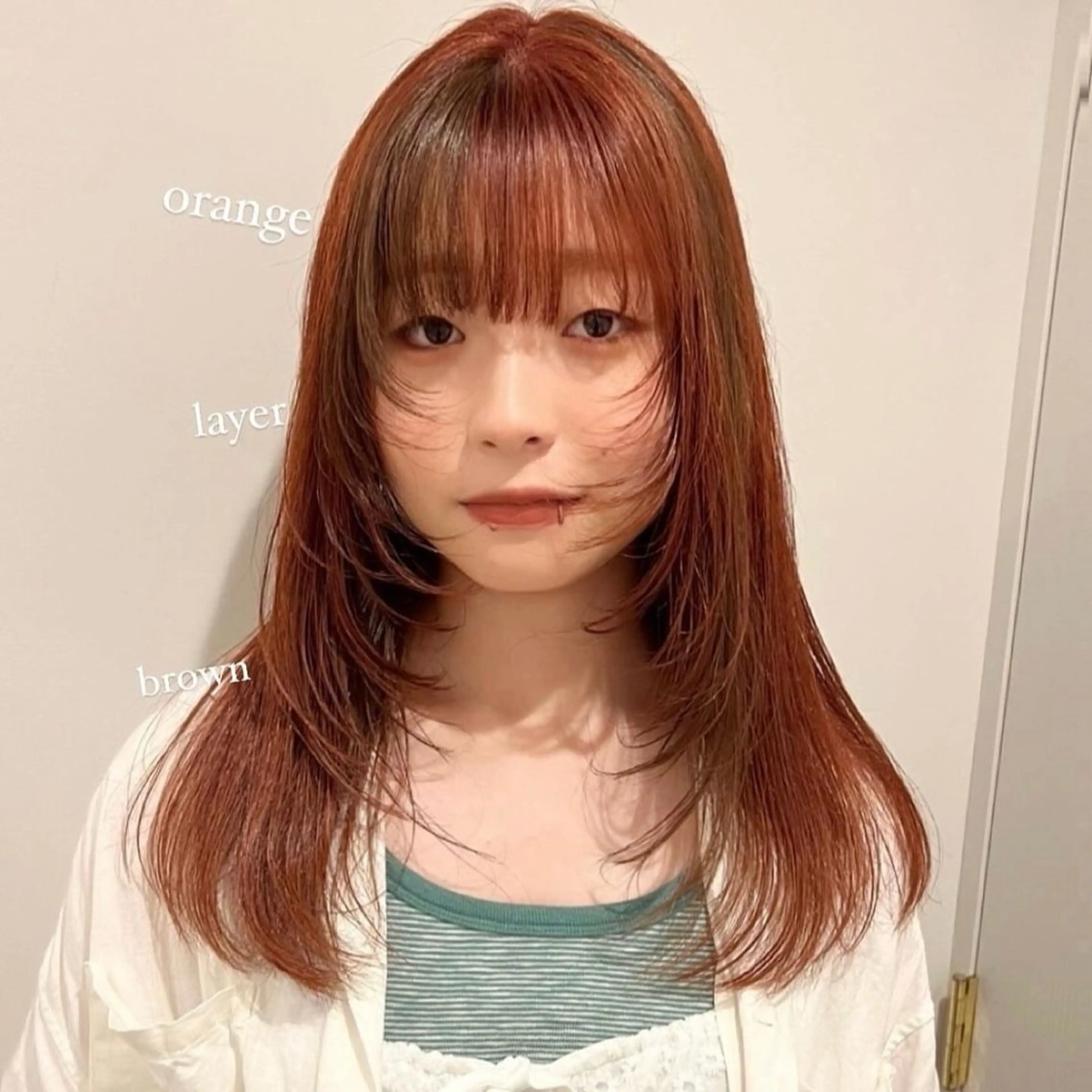 ロング カラー arisa/暖色 /伏見/レイヤーのヘアスタイル