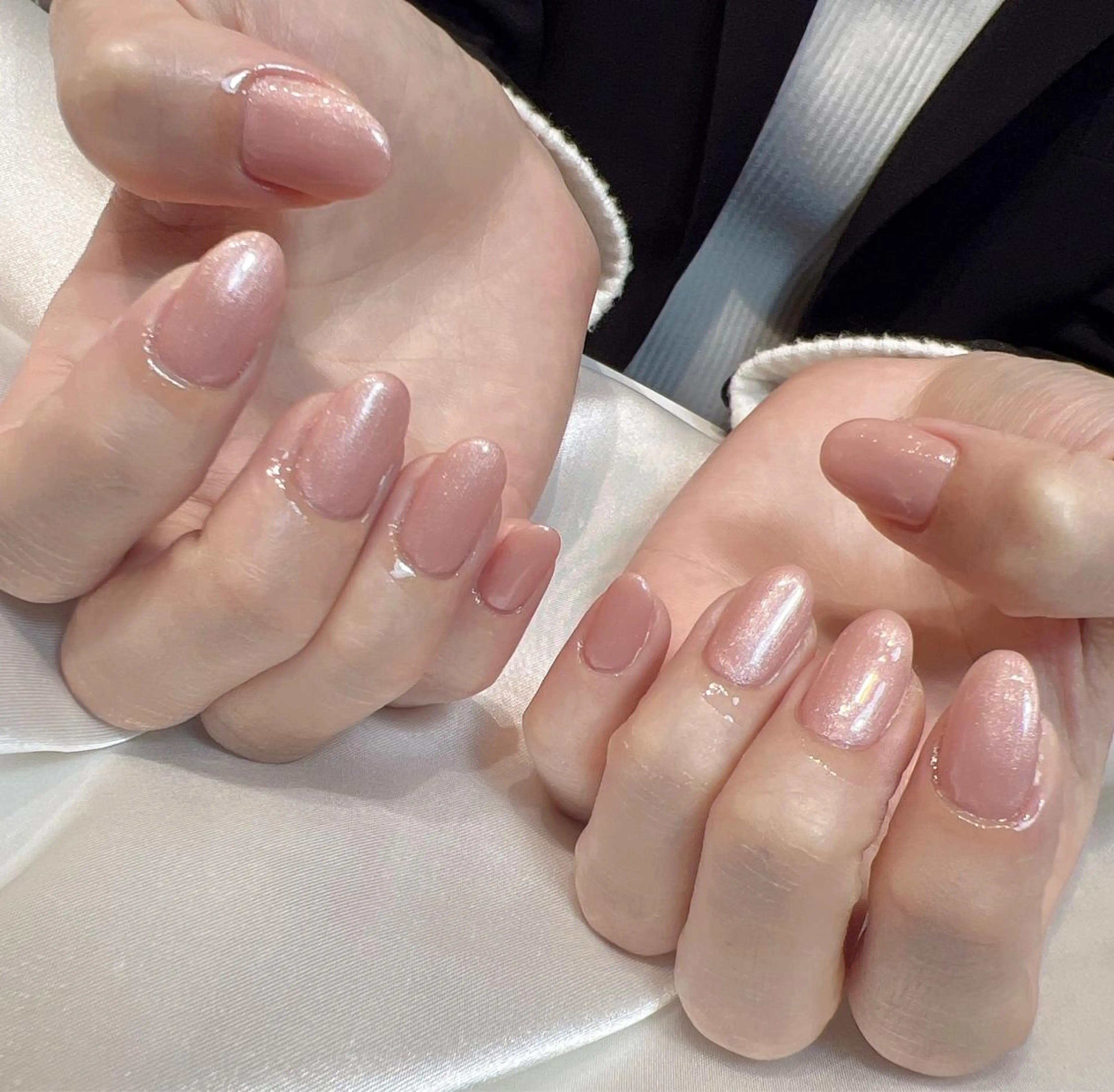 ネイル オフィスネイル ワンカラーネイル ピンク bijou nails所属・bijou nails 蓮のネイルデザイン