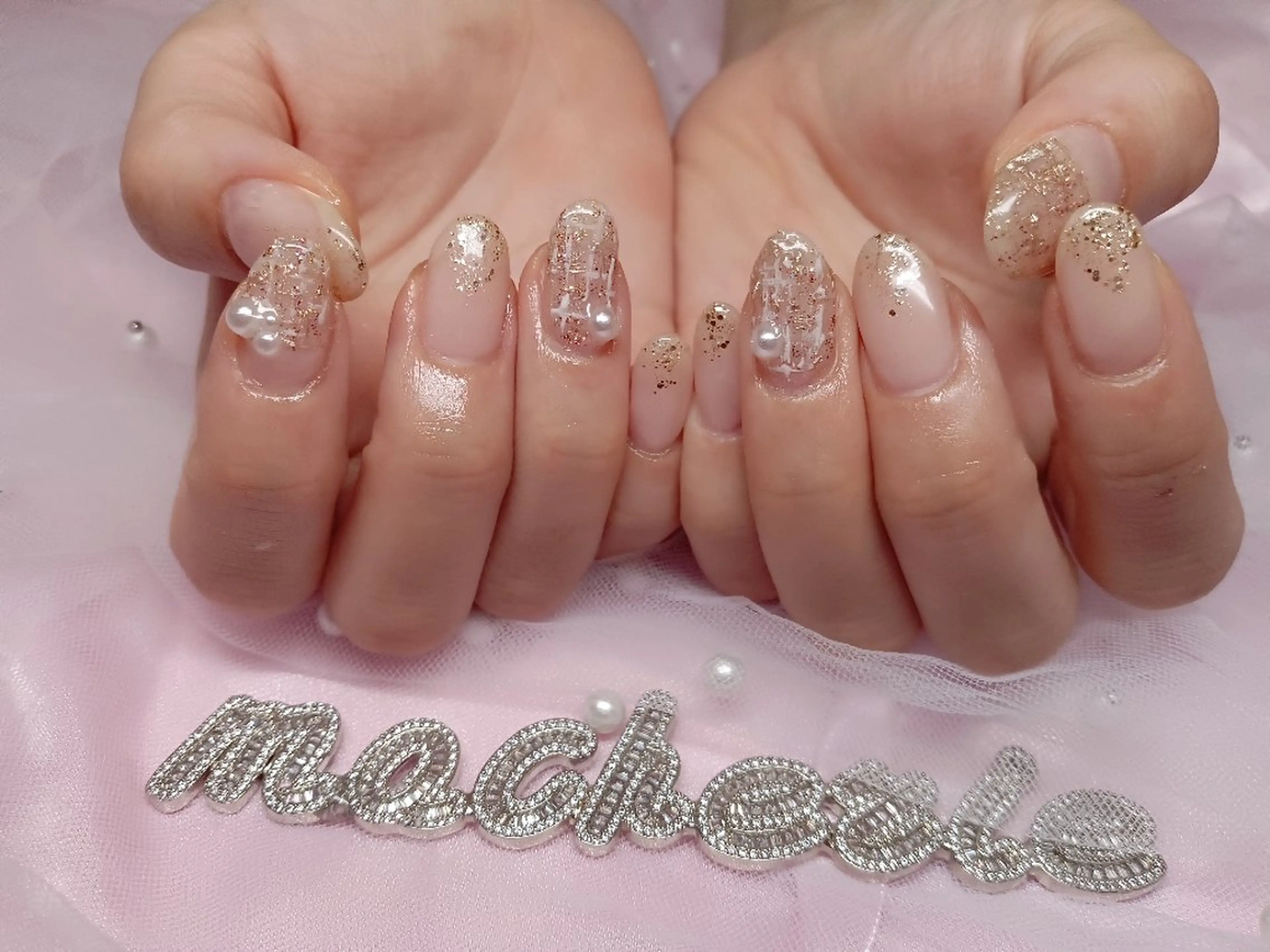 ネイル ツイードネイル ハンドネイル Nail Salon macherieのネイルデザイン