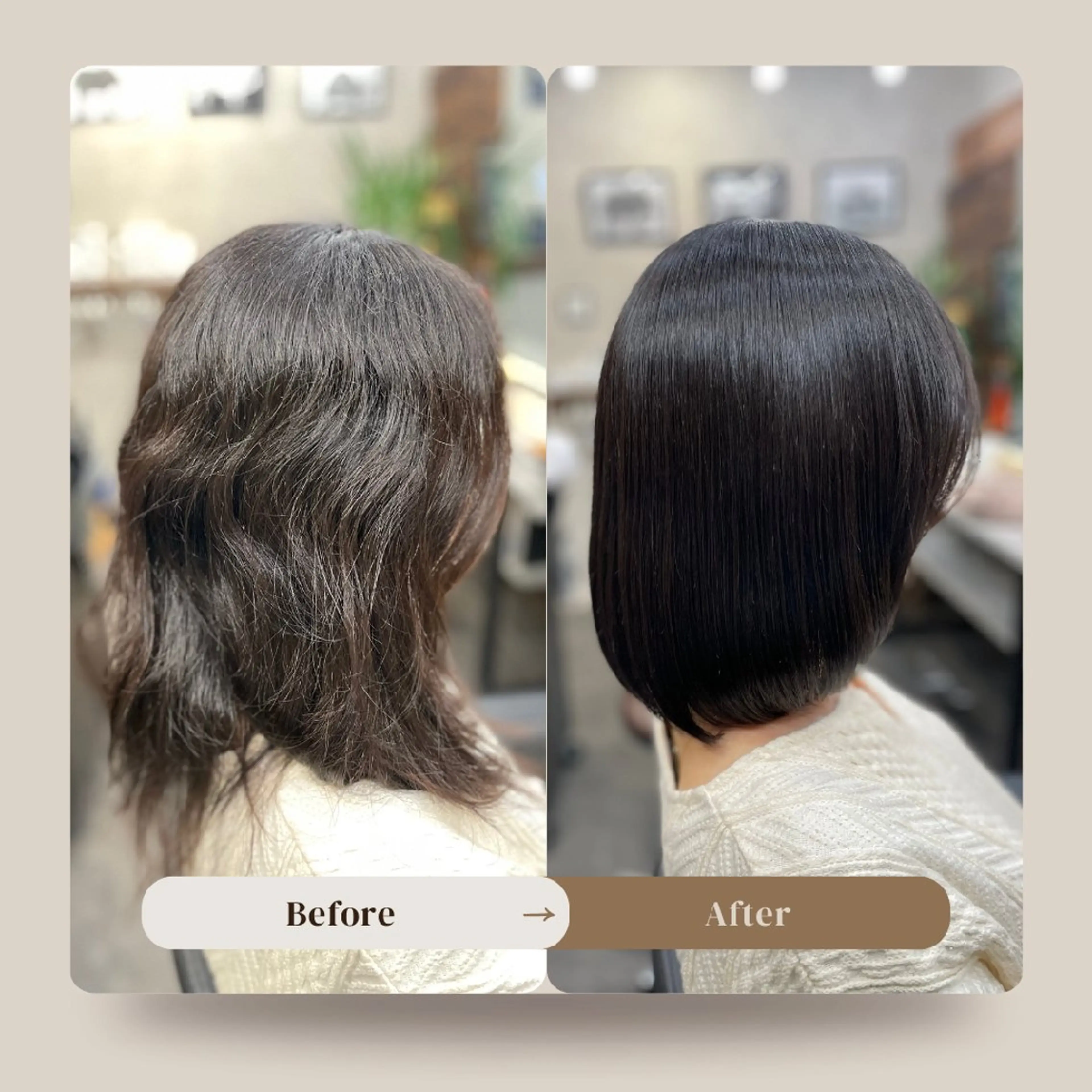 ストレート・シャンプー・ブロー10種類以上のトリートメントを髪質に合わせ薬剤調合　※20,000円〜の写真