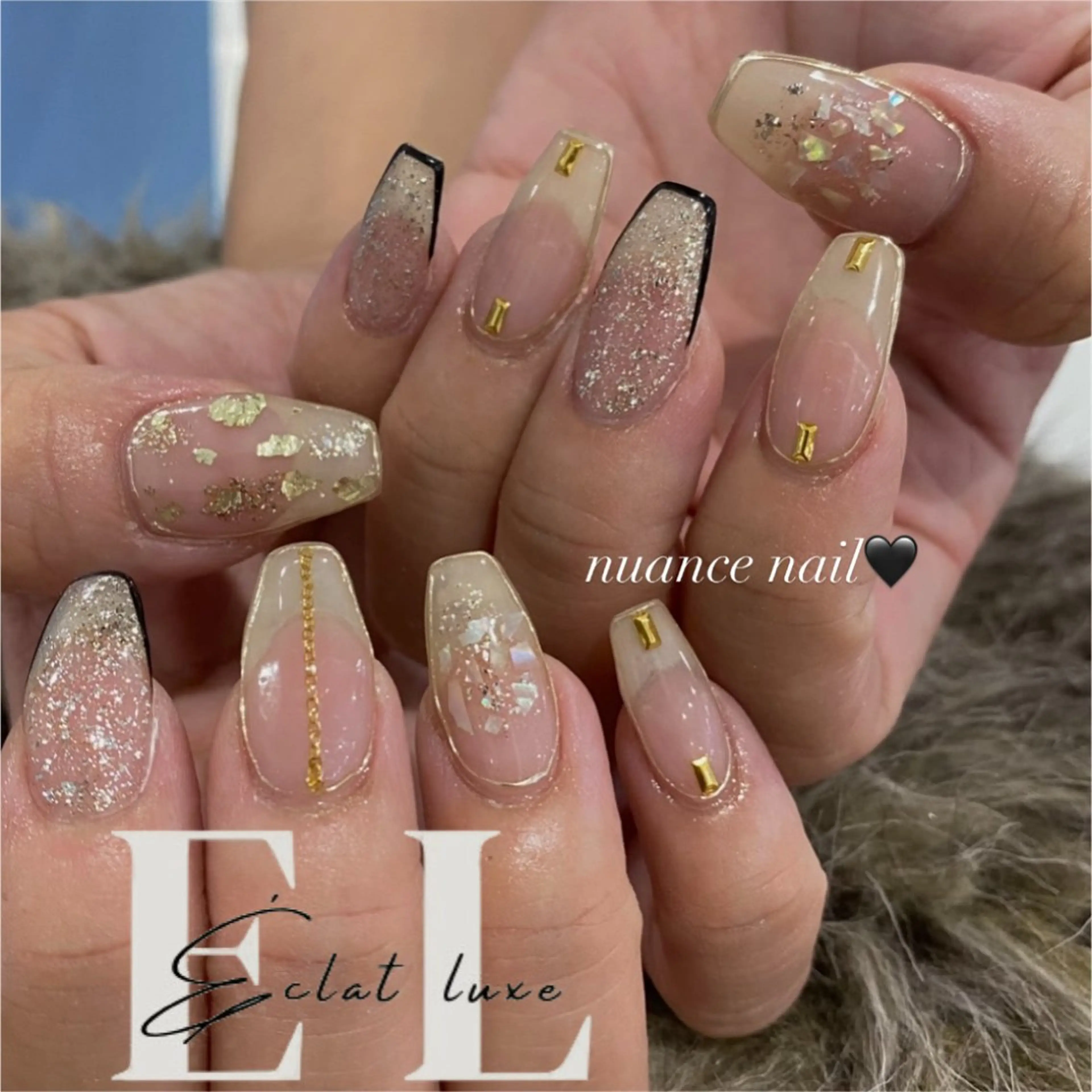 ネイル ニュアンスネイル 倉石 百恵のネイルデザイン