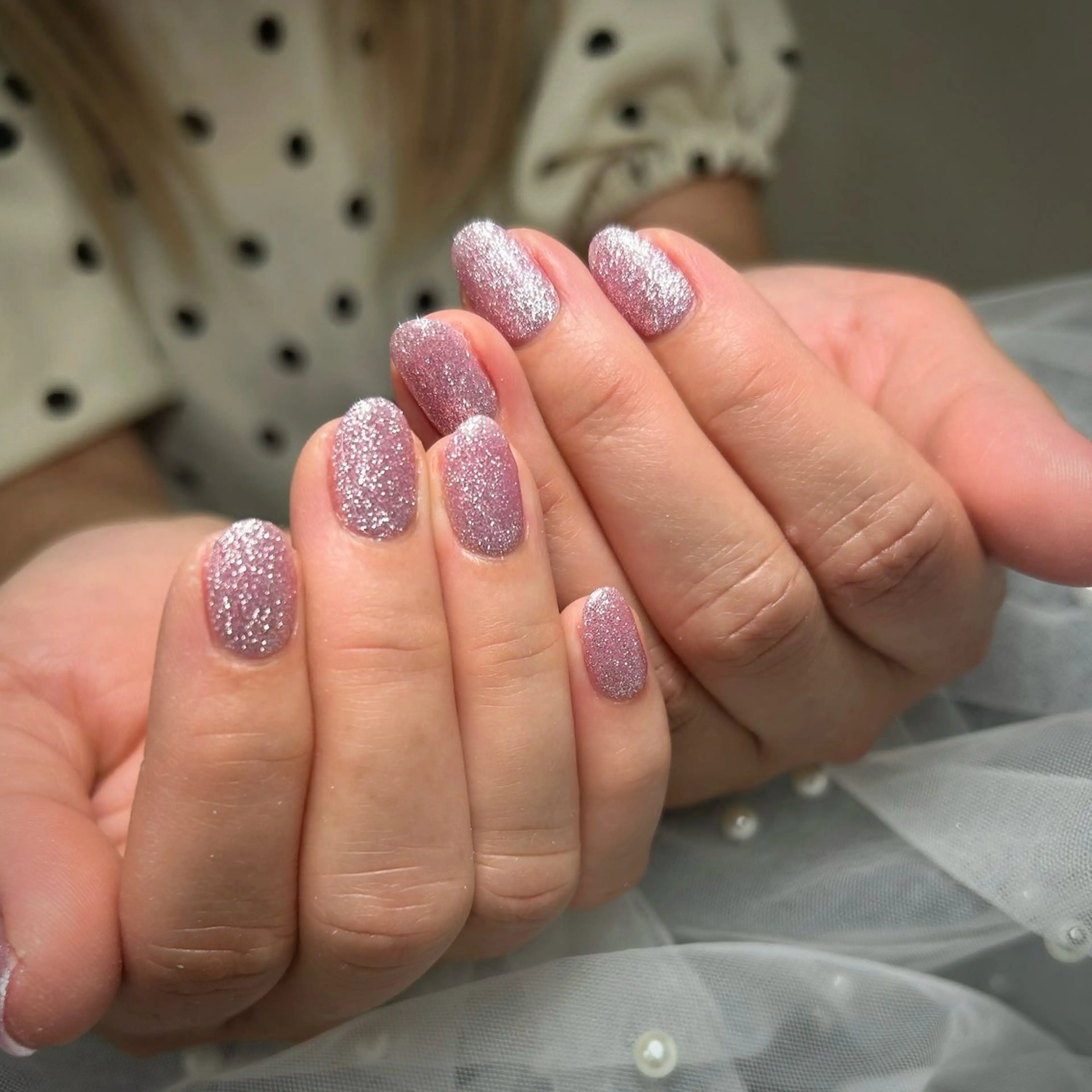 ネイル フラッシュネイル パープル ハンドネイル ANNE綾瀬店 eriのネイルデザイン