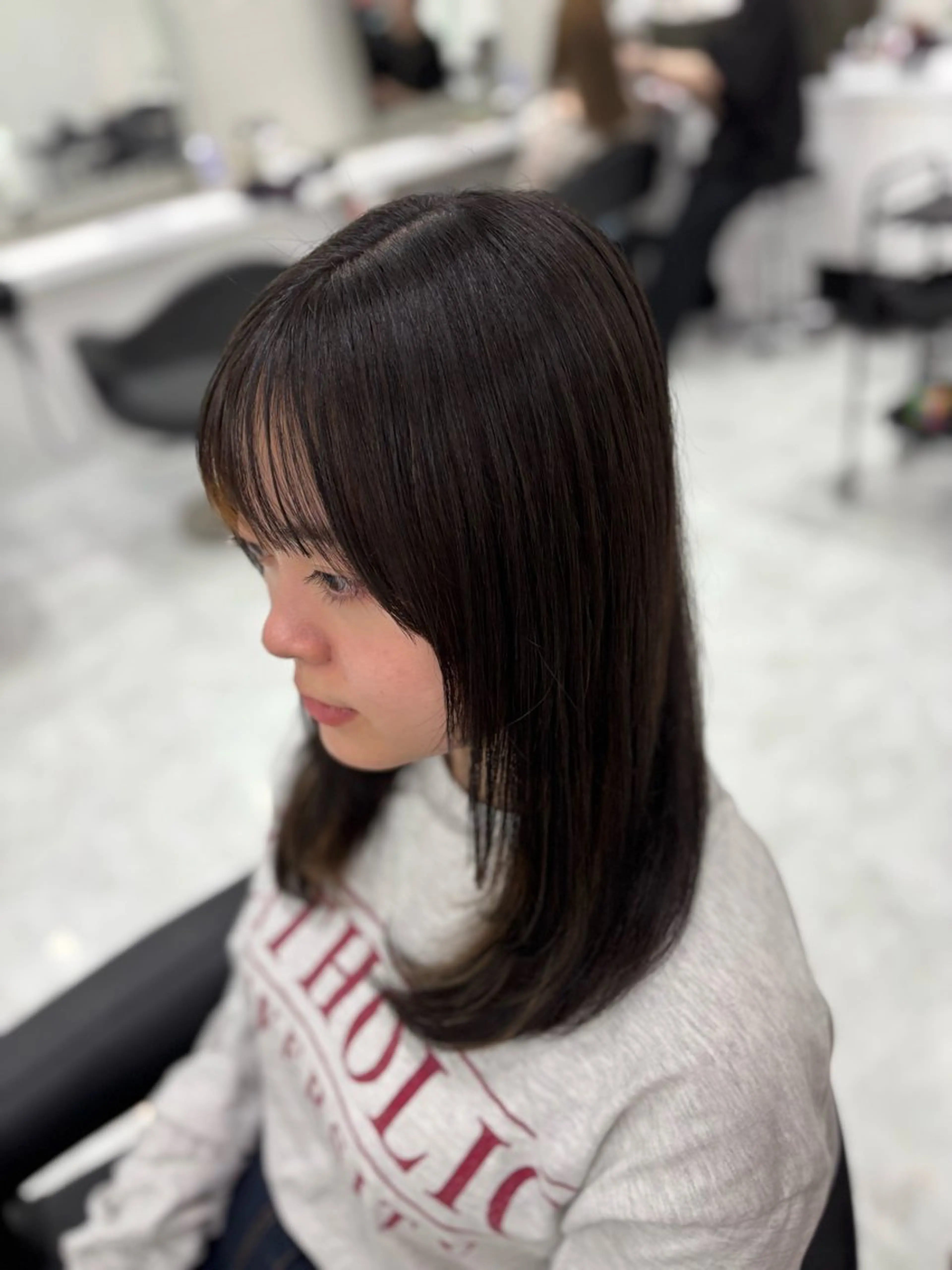 ミディアム カラー ヘアアレンジ ヘアカラー トリートメント ヘアセット 透明感💕今っぽ似合 わせ𝐍𝐨. 𝟏のヘアスタイル