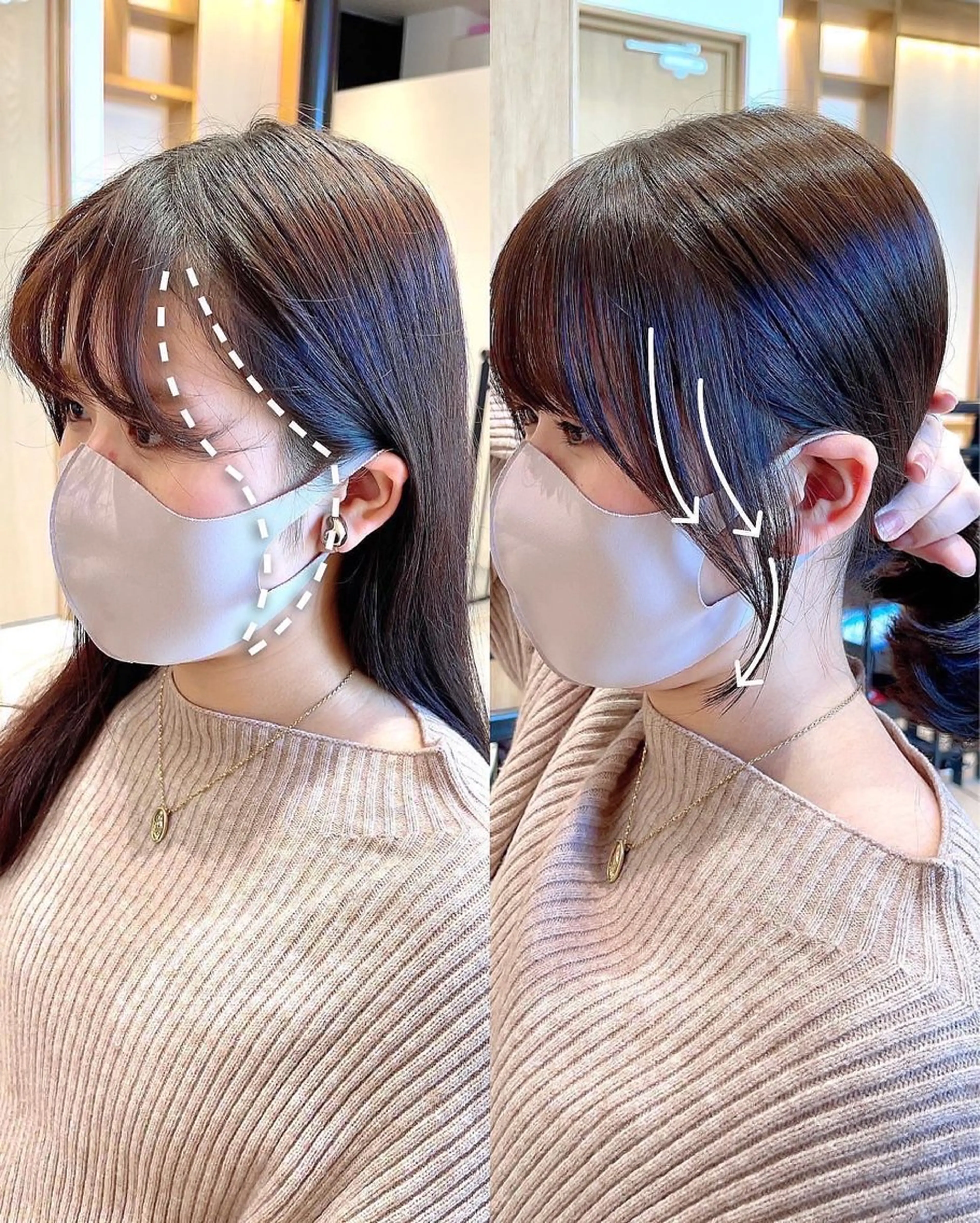 ロング カラー ヘアアレンジ 小顔カット レイヤーカット/ 田中 しょうのヘアスタイル
