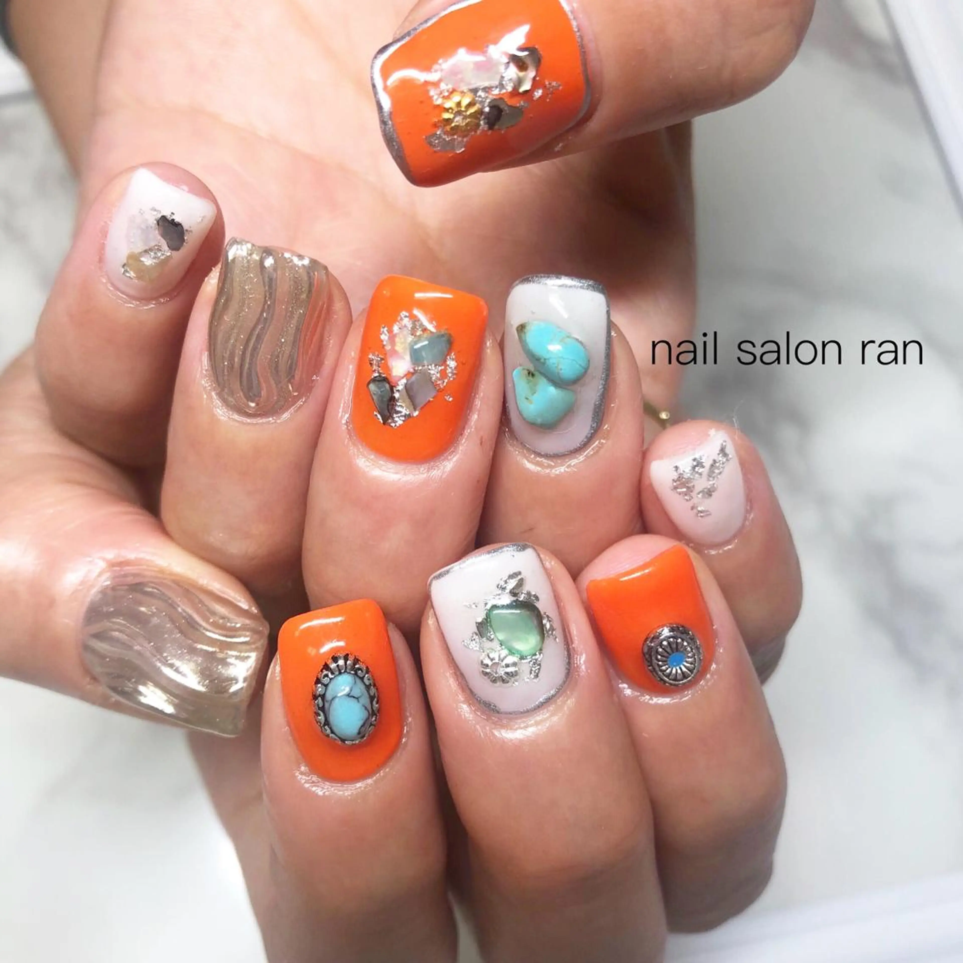 ネイル 持ち込み nailsalon ranのネイルデザイン