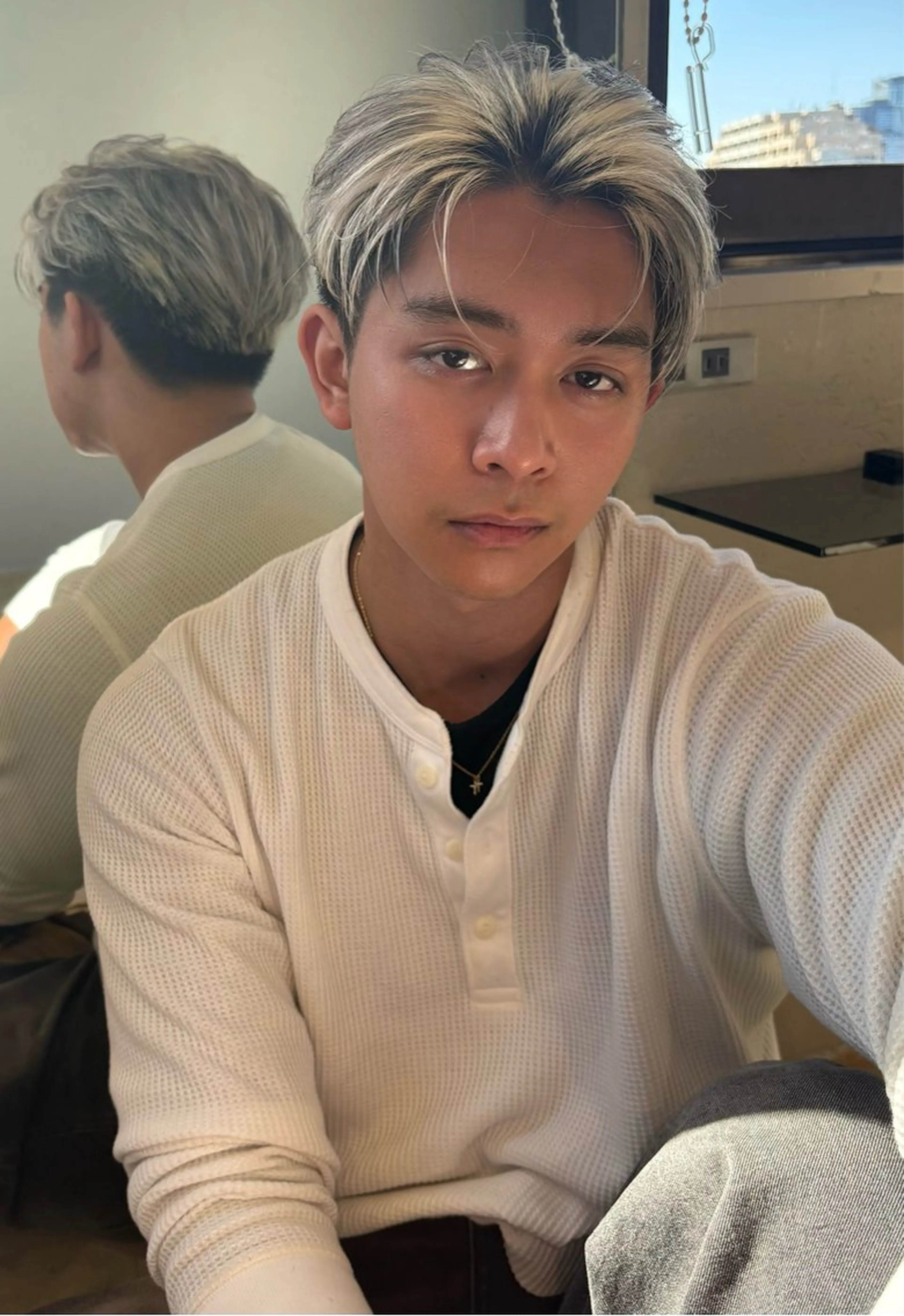 ショート メンズ センターパート 鈴木 颯真ウィリアムのヘアスタイル