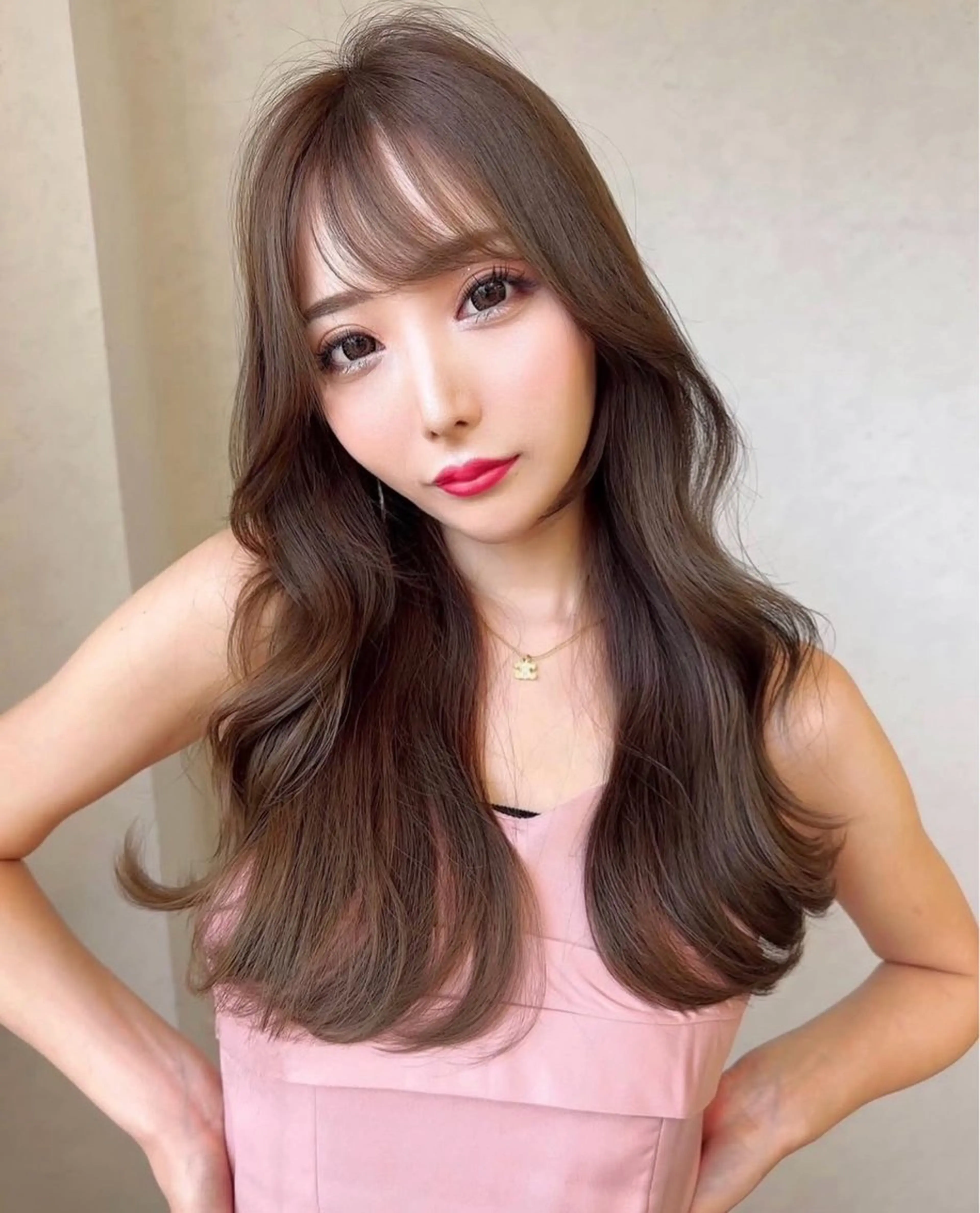 ヘアアレンジ カット ヘアカラー トリートメント 透明感カラー/ 韓国レイヤー/松沢のヘアスタイル