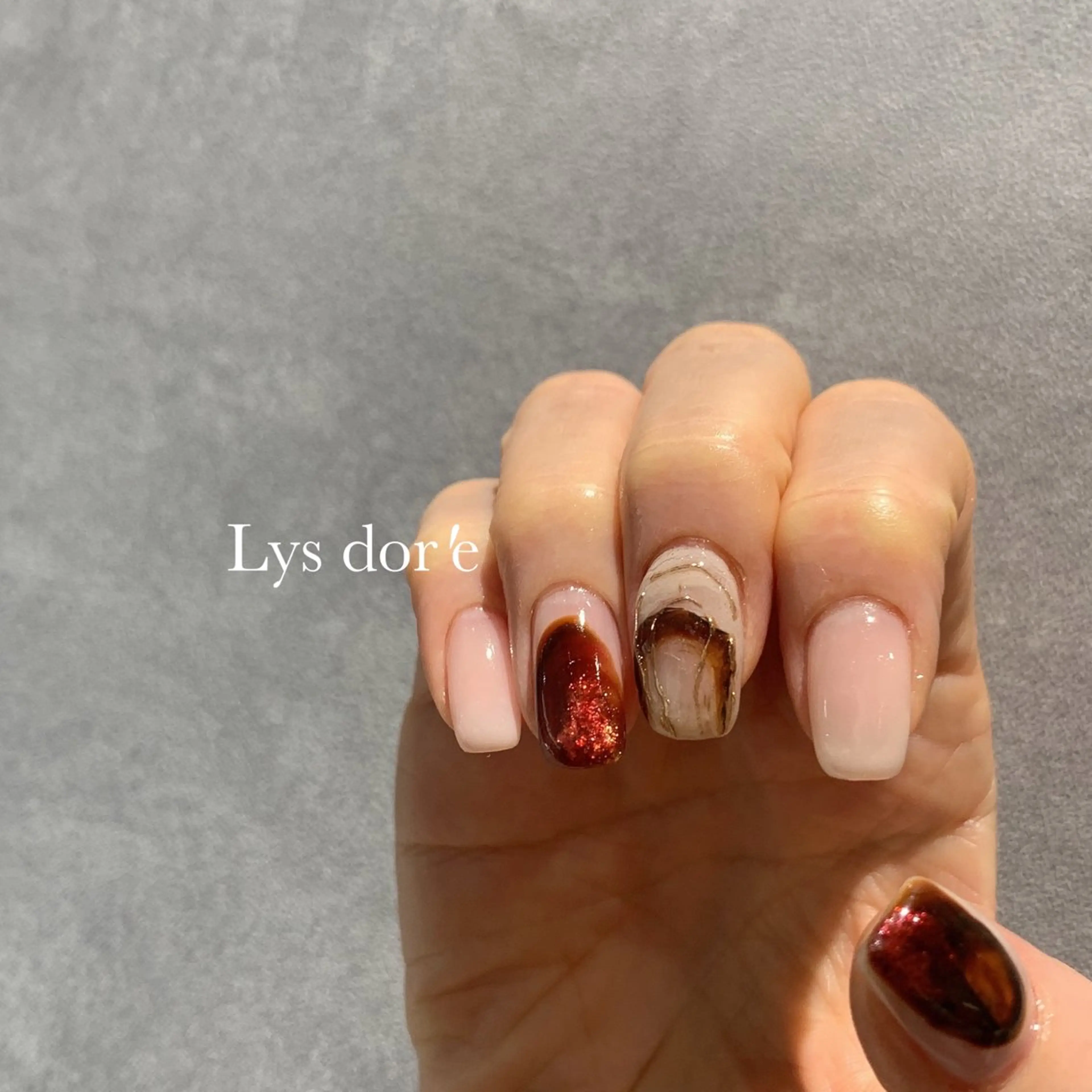 ネイル ニュアンスネイル ハンドネイル ネイルサロン リスドーレ阿波座のネイルデザイン