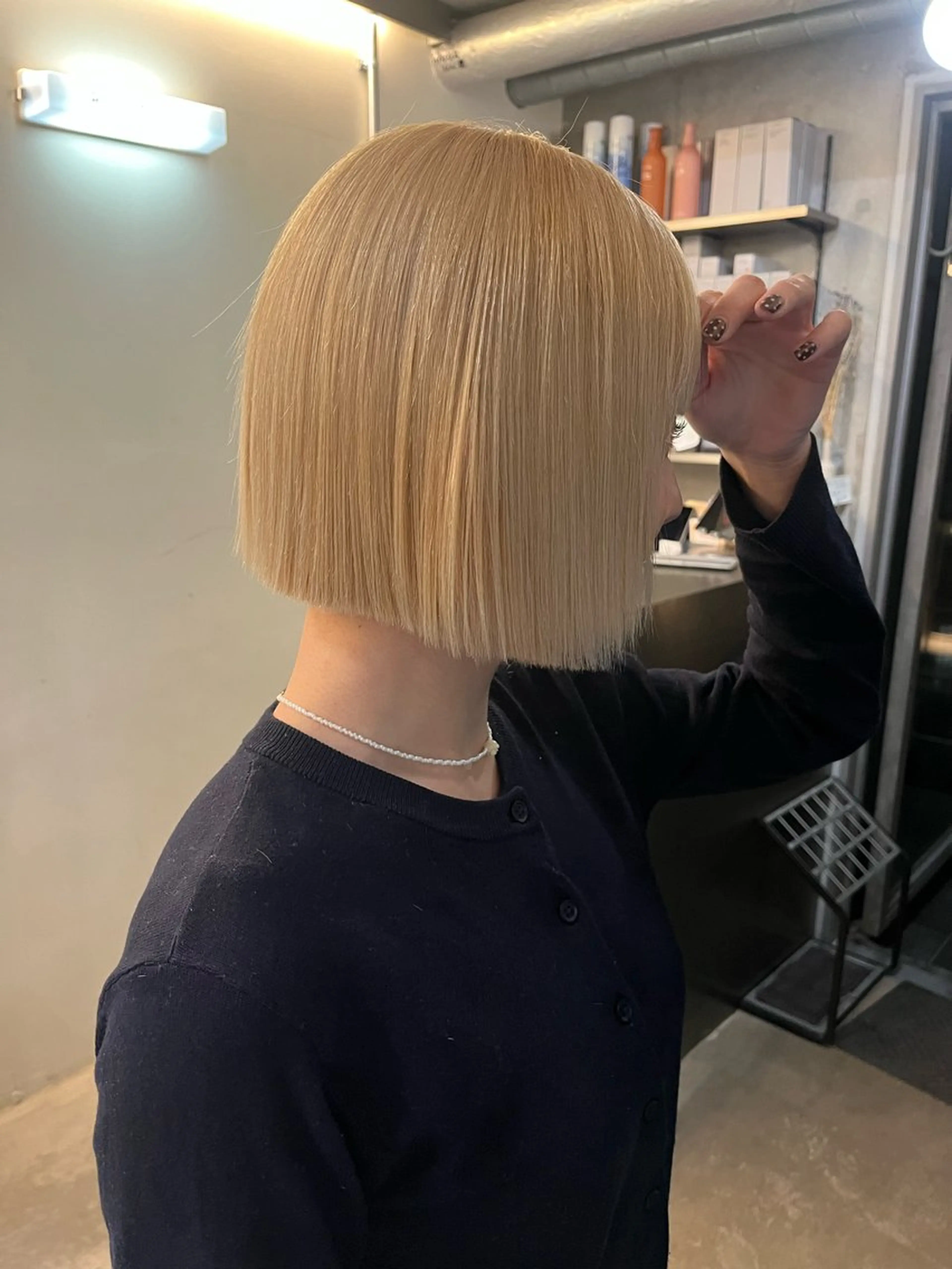 ショート ボブ 韓国風ヘア 韓国ボブ/ハッシュ カットKIRAのヘアスタイル