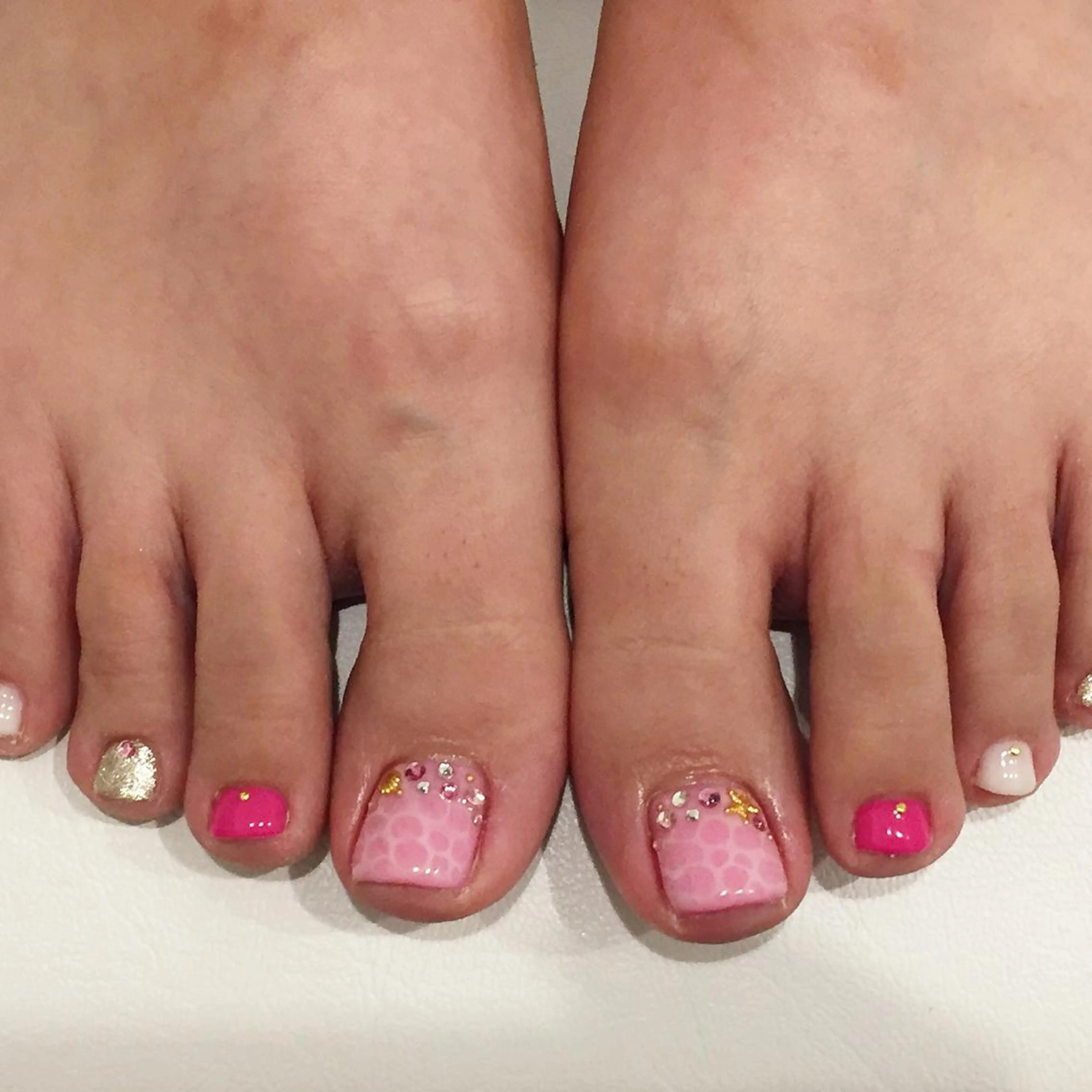 ネイル フットネイル ジェルネイル 東 千夏のネイルデザイン