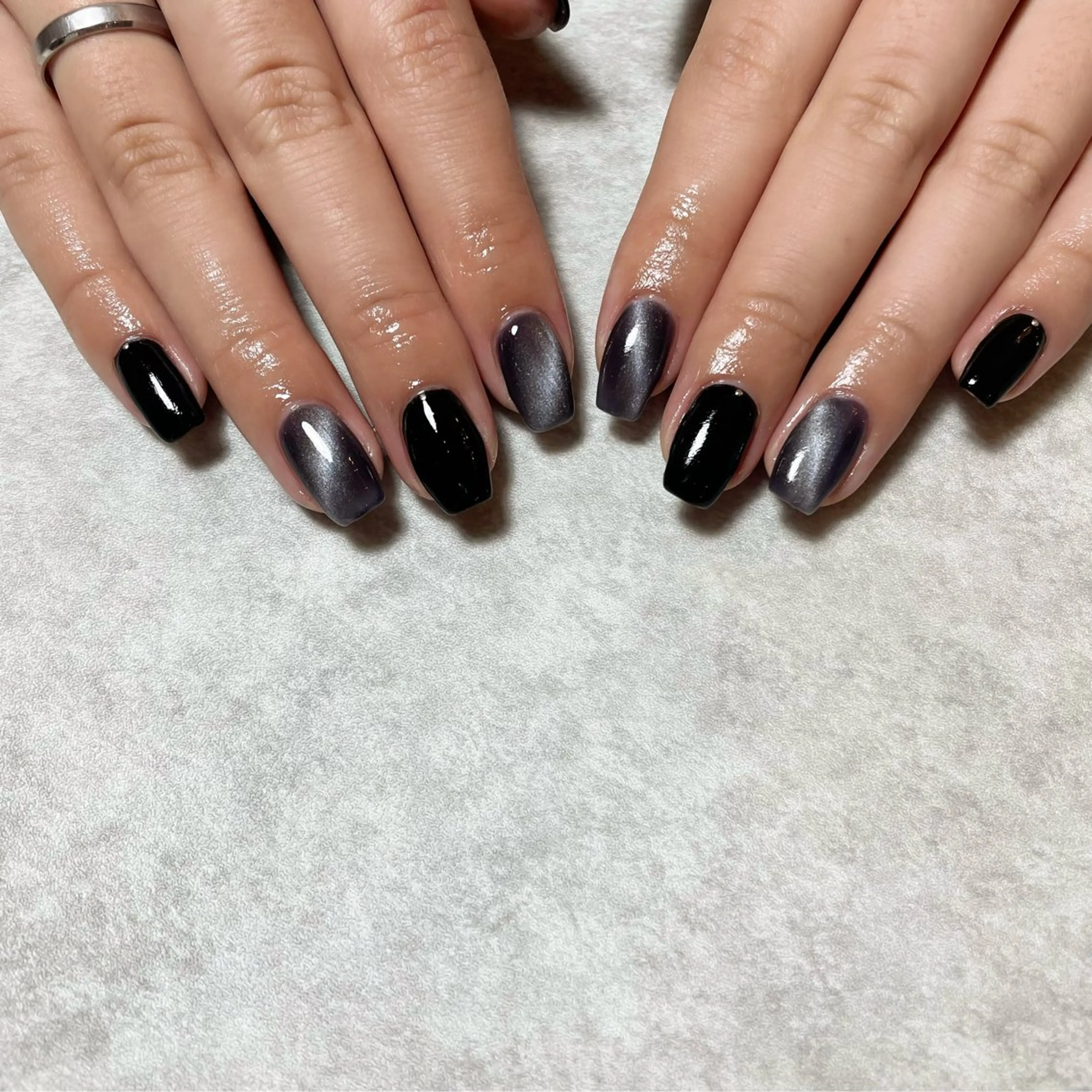 ネイル マグネットネイル ハンドネイル total salon fu-a'[フーア]所属・佐藤 芽衣のネイルデザイン