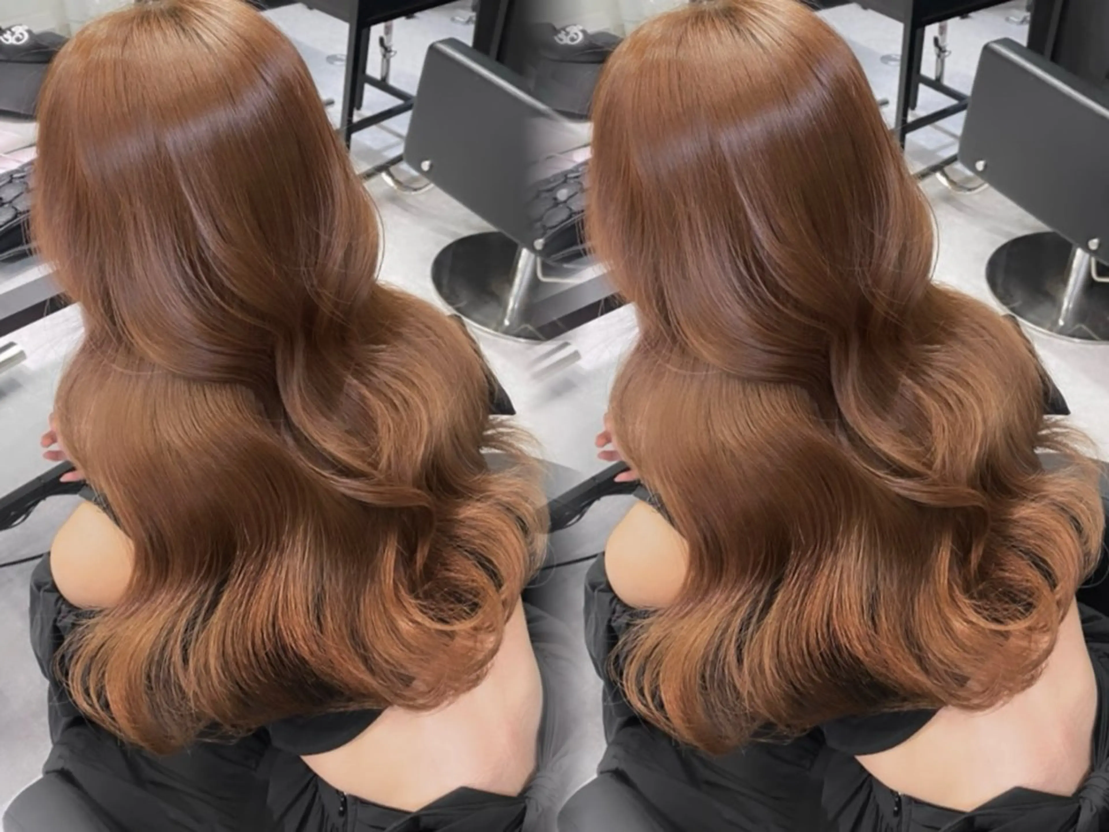 ロング カラー ブリーチ ブラウンカラー 透明感カラー 名古屋栄♡PELE/ ブリーチ/ハイトーンのヘアスタイル