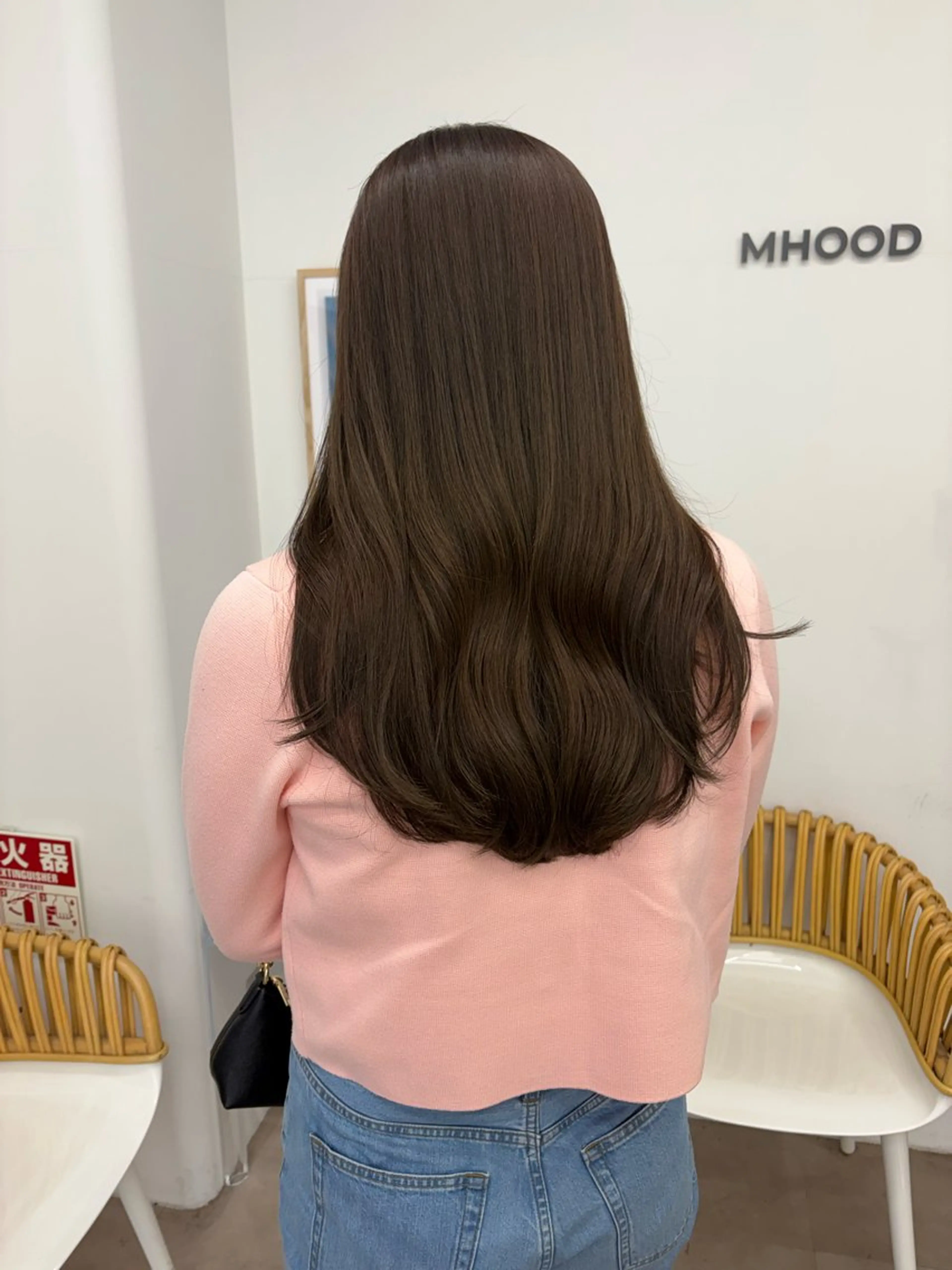 ロング カラー ベージュカラー オリーブベージュ カット ヘアカラー 透明感カラー🫧 nanohaのヘアスタイル