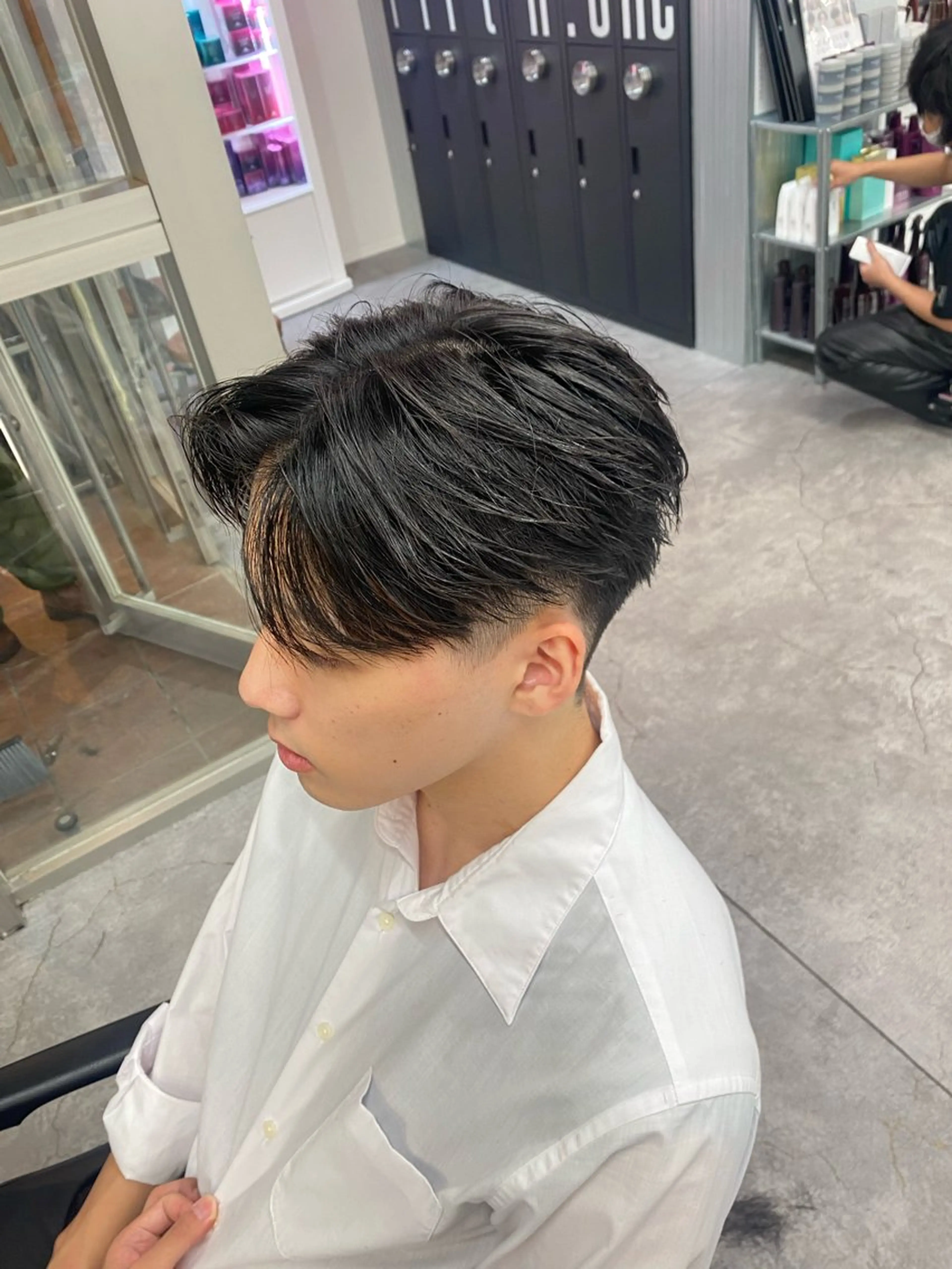 ミディアム メンズ カット ヘアセット 🔥漢髪特化メンズ マネージャーYUKIのヘアスタイル