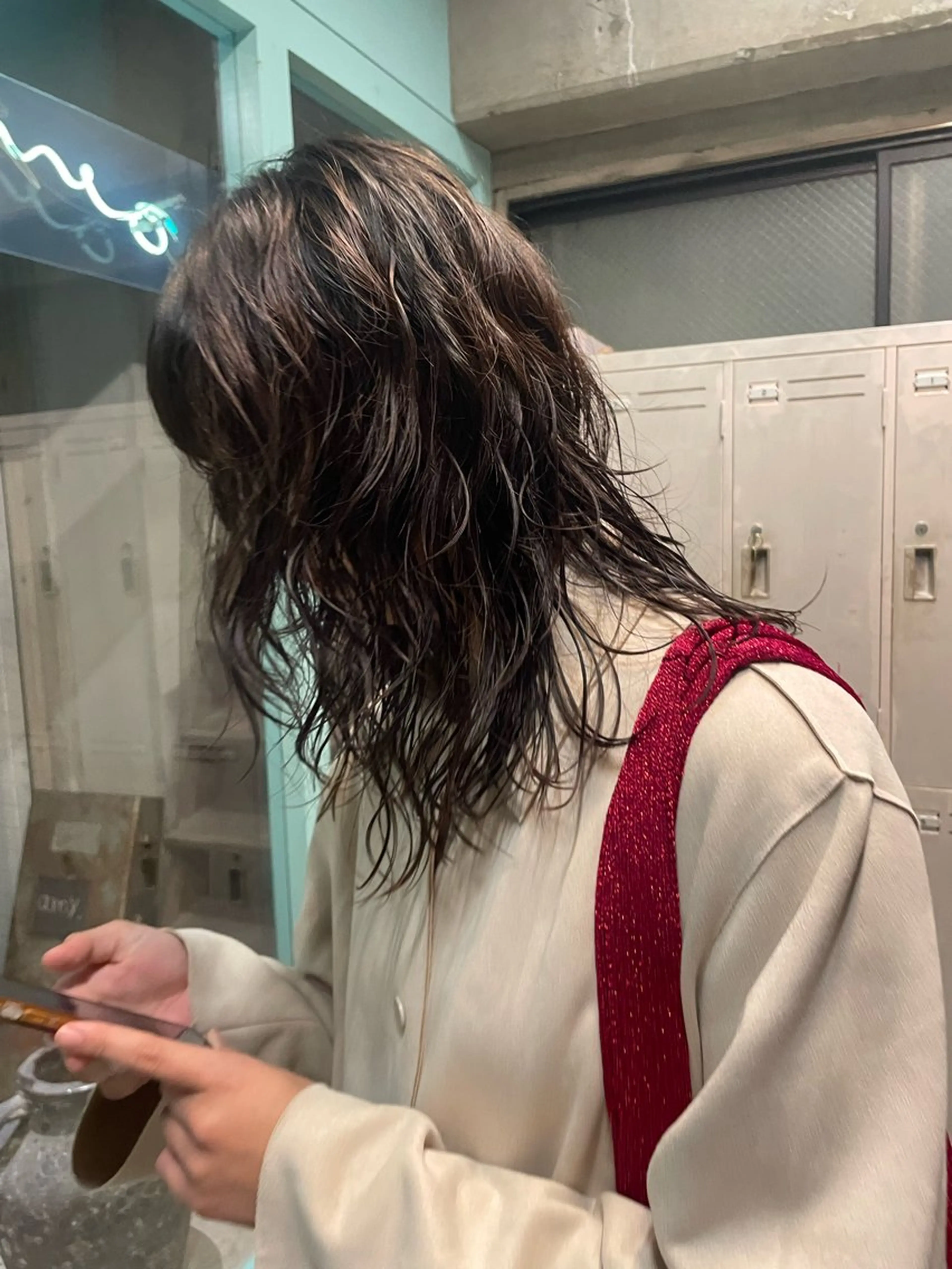 セミロング セミロングパーマ ショート/パーマ /muku サリのヘアスタイル