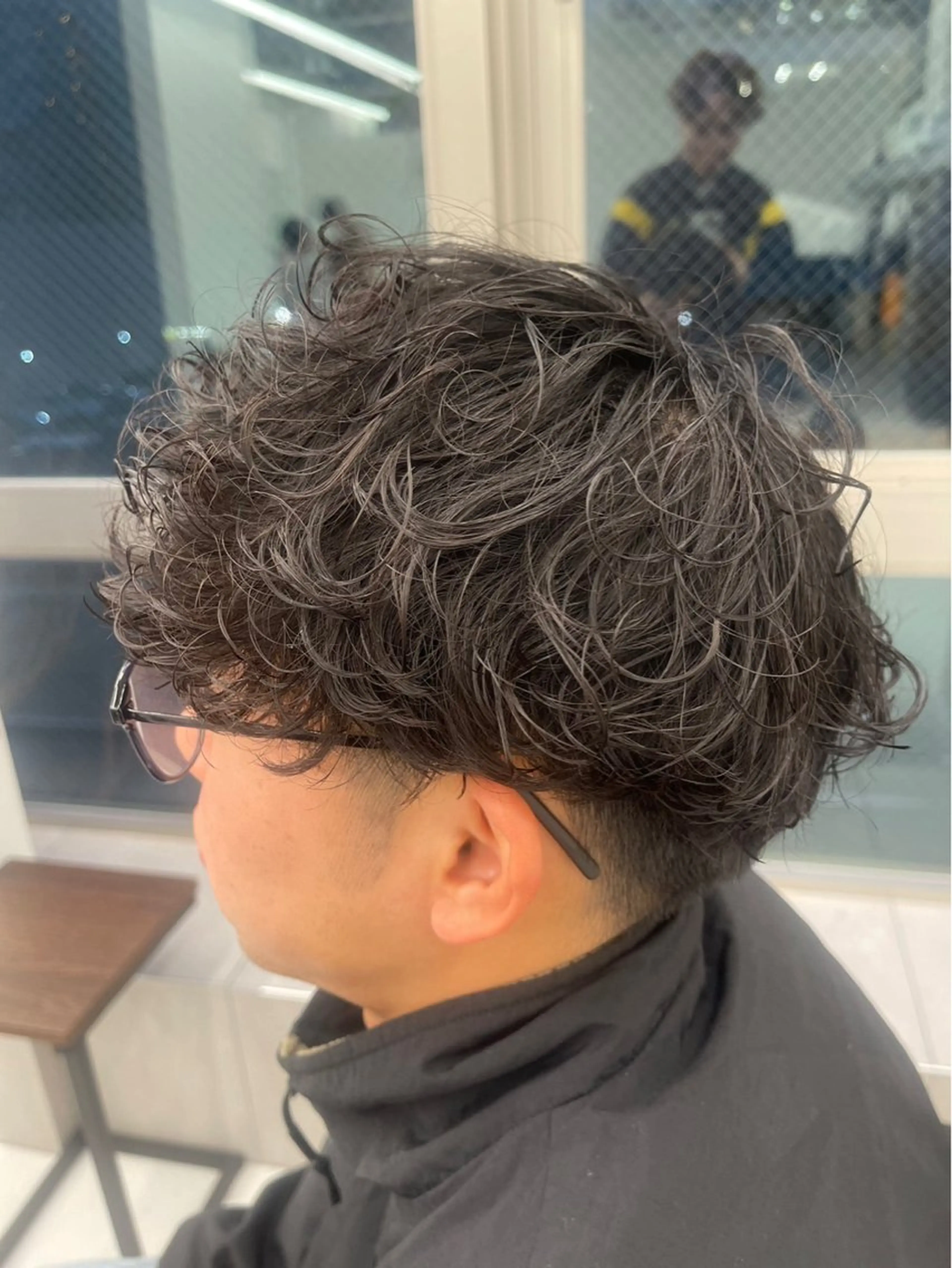 ミディアム パーマ メンズ 中山 皓貴のヘアスタイル