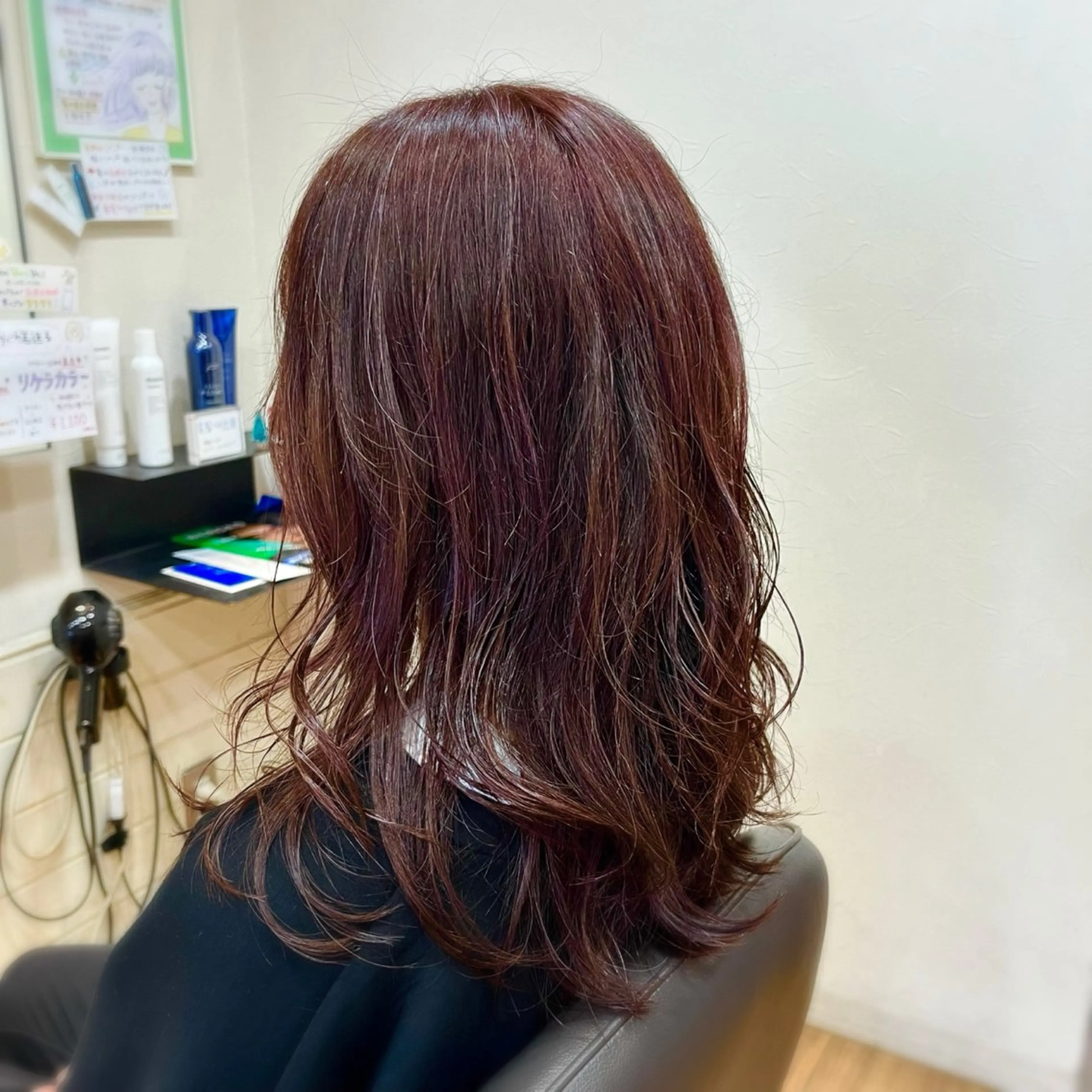 ミディアム カラー ブラウンカラー ピンクカラー ピンクブラウン レイヤーカット カット ヘアカラー トリートメント 森山 雄太のヘアスタイル