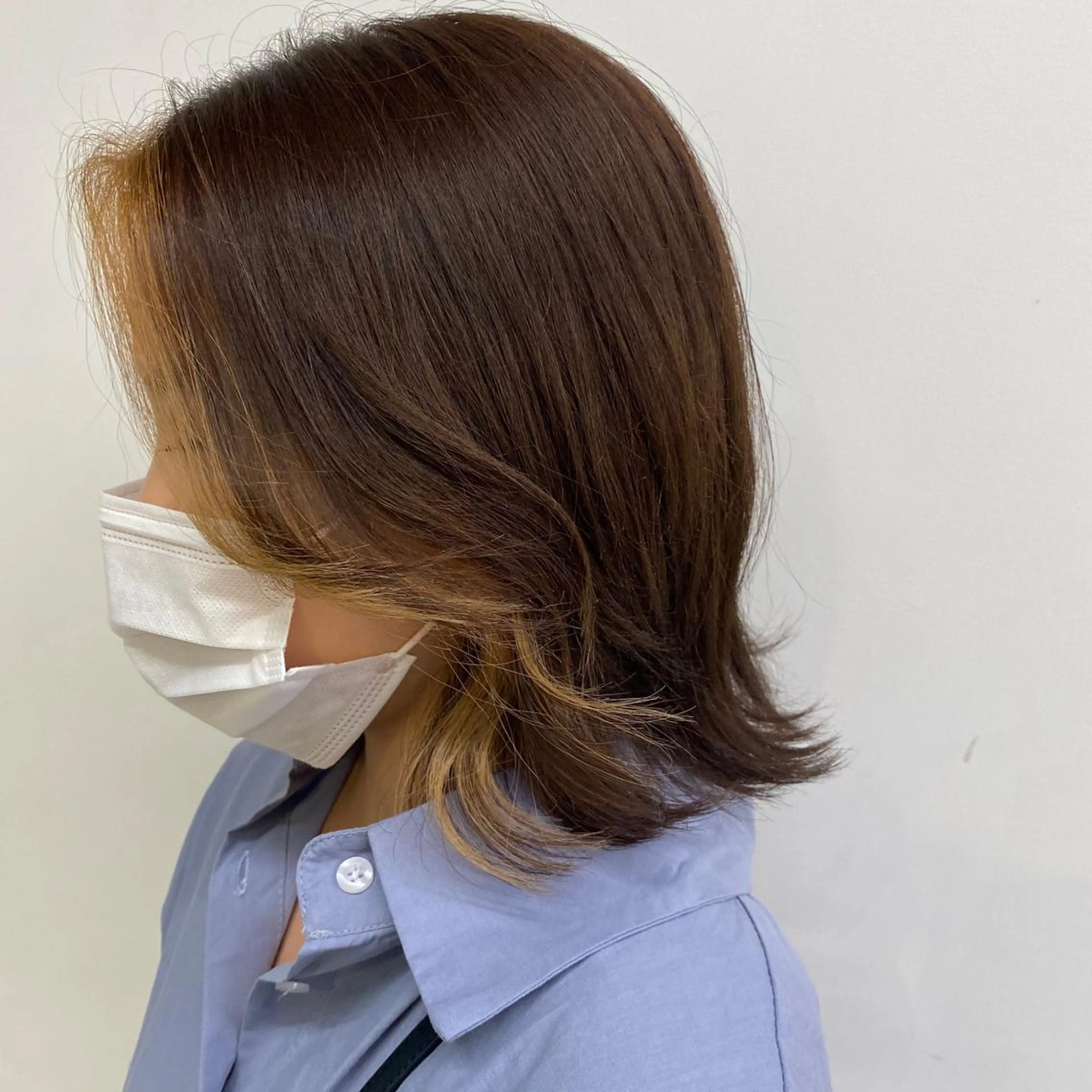 ミディアム カラー ヘアアレンジ ヘアカラー トリートメント ヘッドスパ ヘアセット 🥞ベージュ系カラー 【すずきりほ】🥞のヘアスタイル