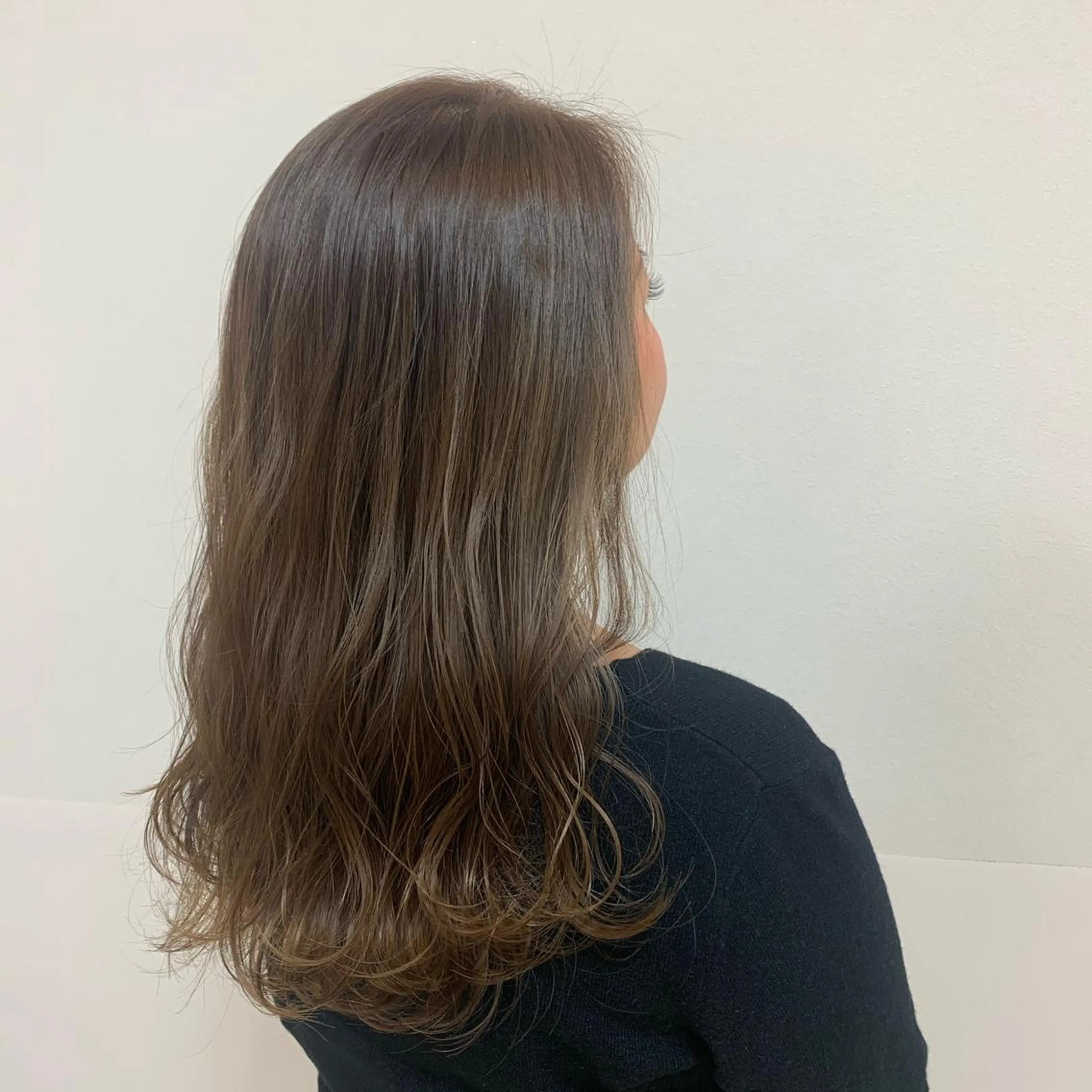 セミロング カラー ヘアアレンジ カット ヘアカラー トリートメント 【Sweep】おじま のぞみのヘアスタイル