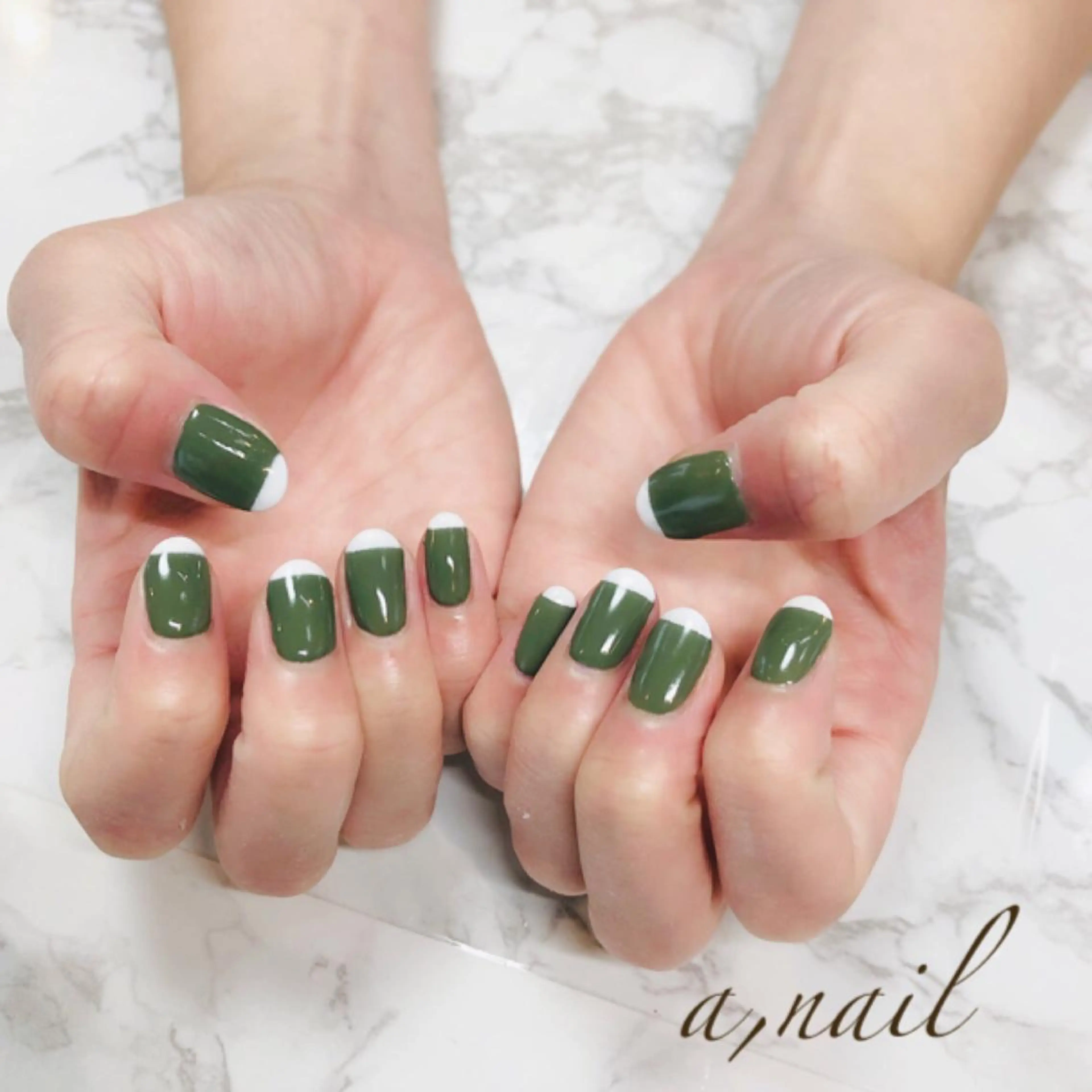 ネイル フットネイル フレンチネイル ジェルネイル グラデーション ラメ(グリッター) ハンドネイル ネイルサロン エーネイルのネイルデザイン