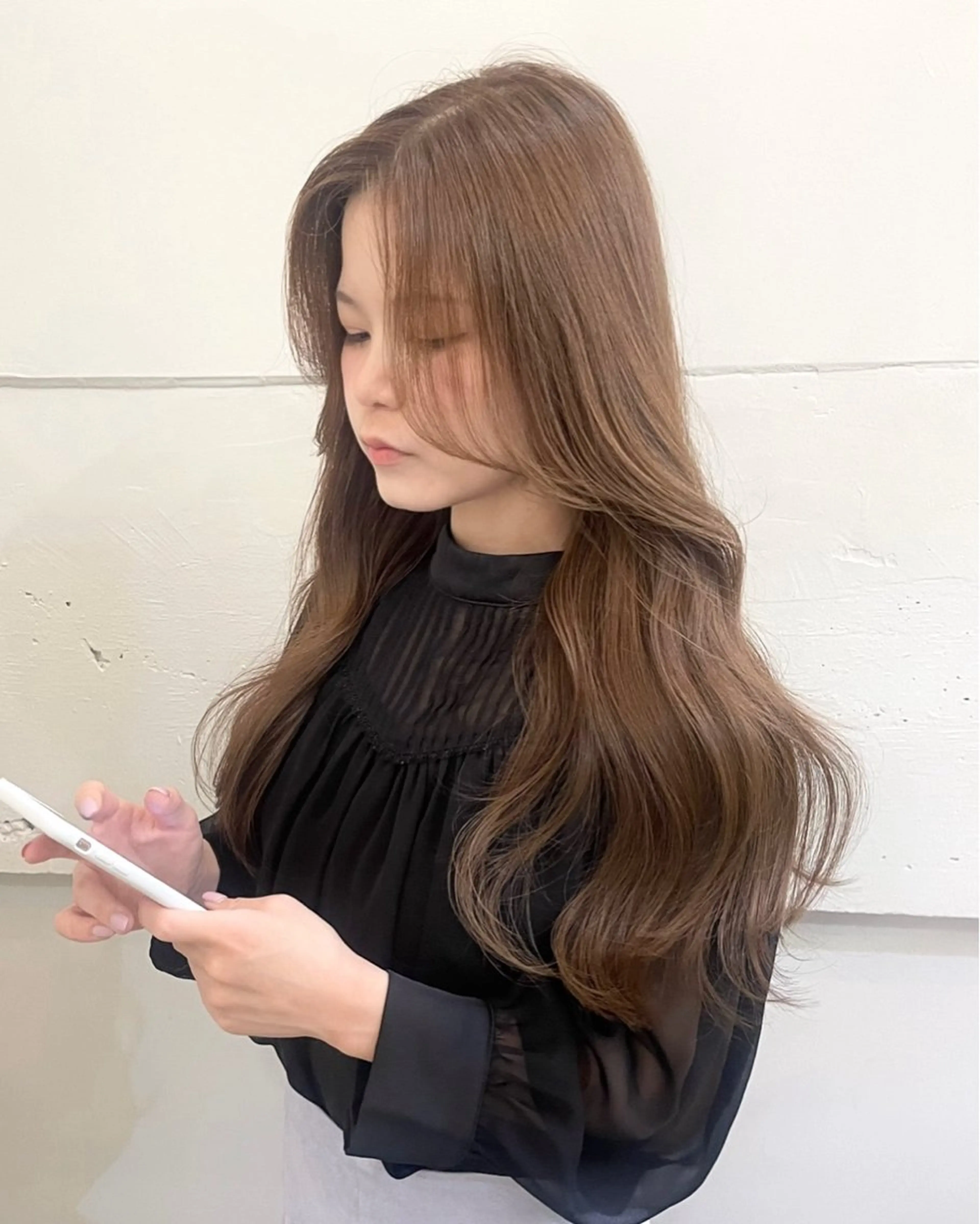 ロング カラー カット ヘアカラー トリートメント 横浜/レイヤーカット /韓国ヘア/佐藤記正のヘアスタイル