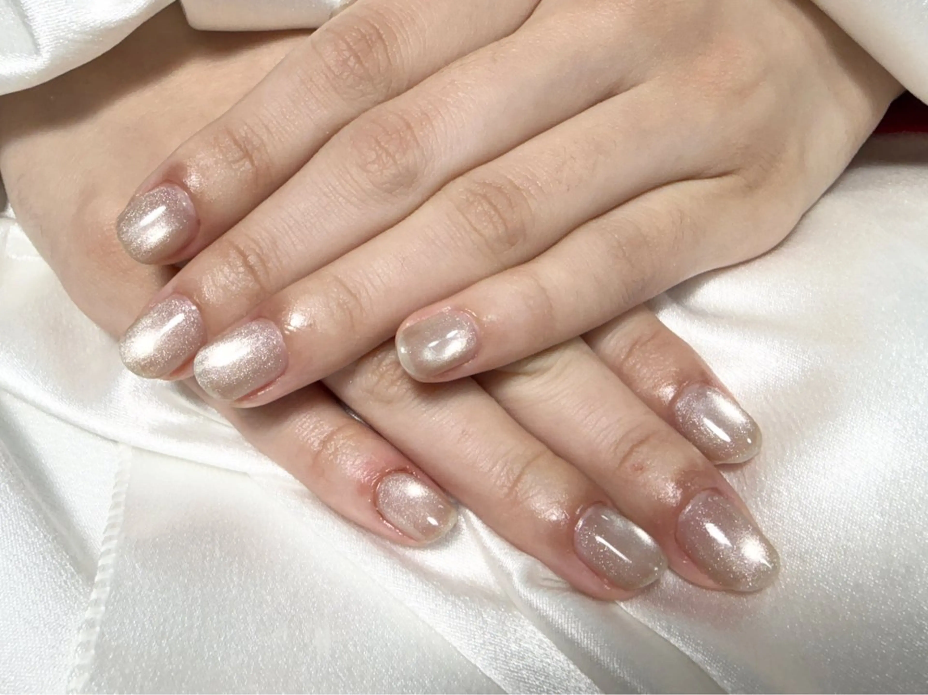 ネイル マグネットネイル マグネットワンカラー ワンカラーネイル ウ ラナのネイルデザイン