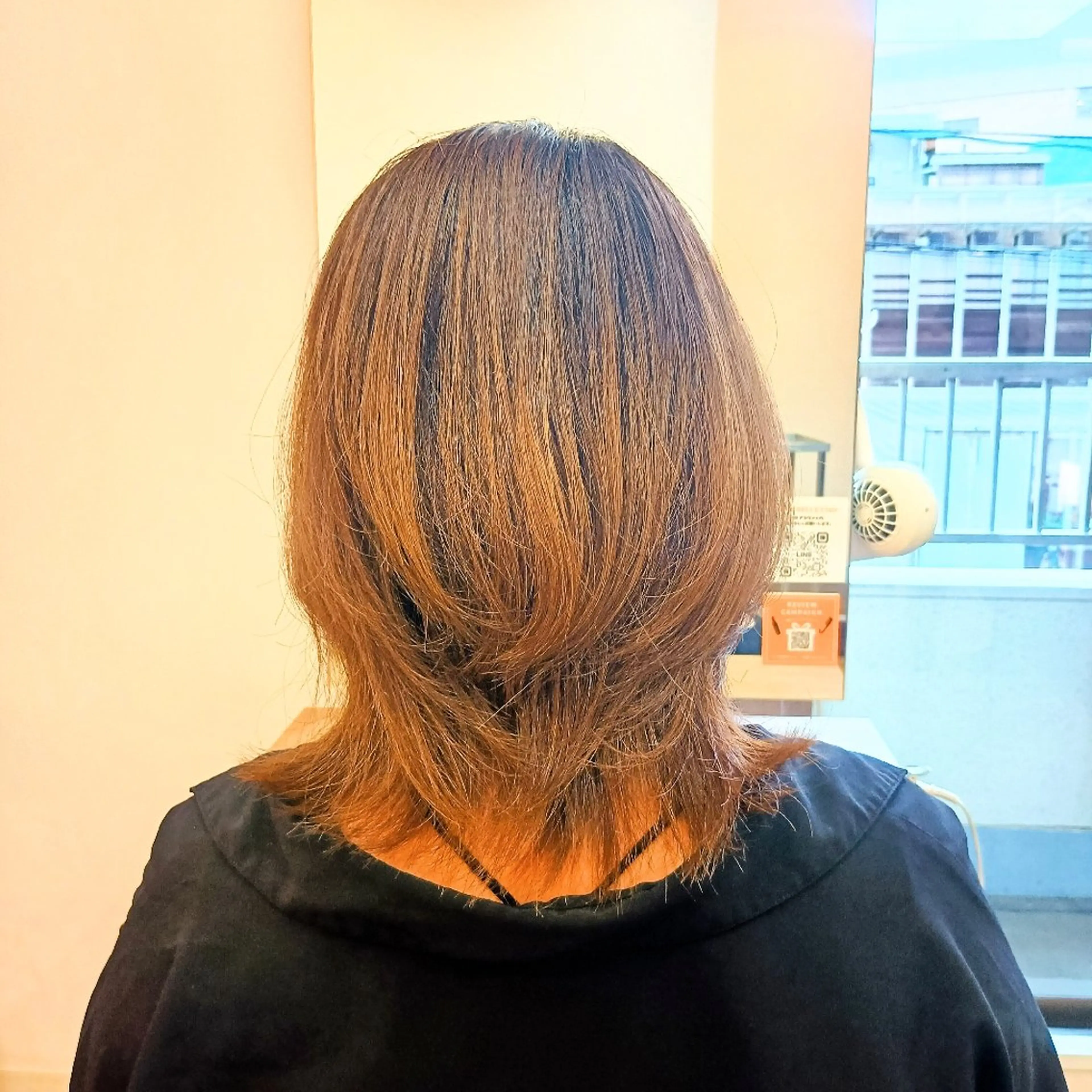 ミディアム ボブ くびれヘア アミーベル 井口店 池田のヘアスタイル