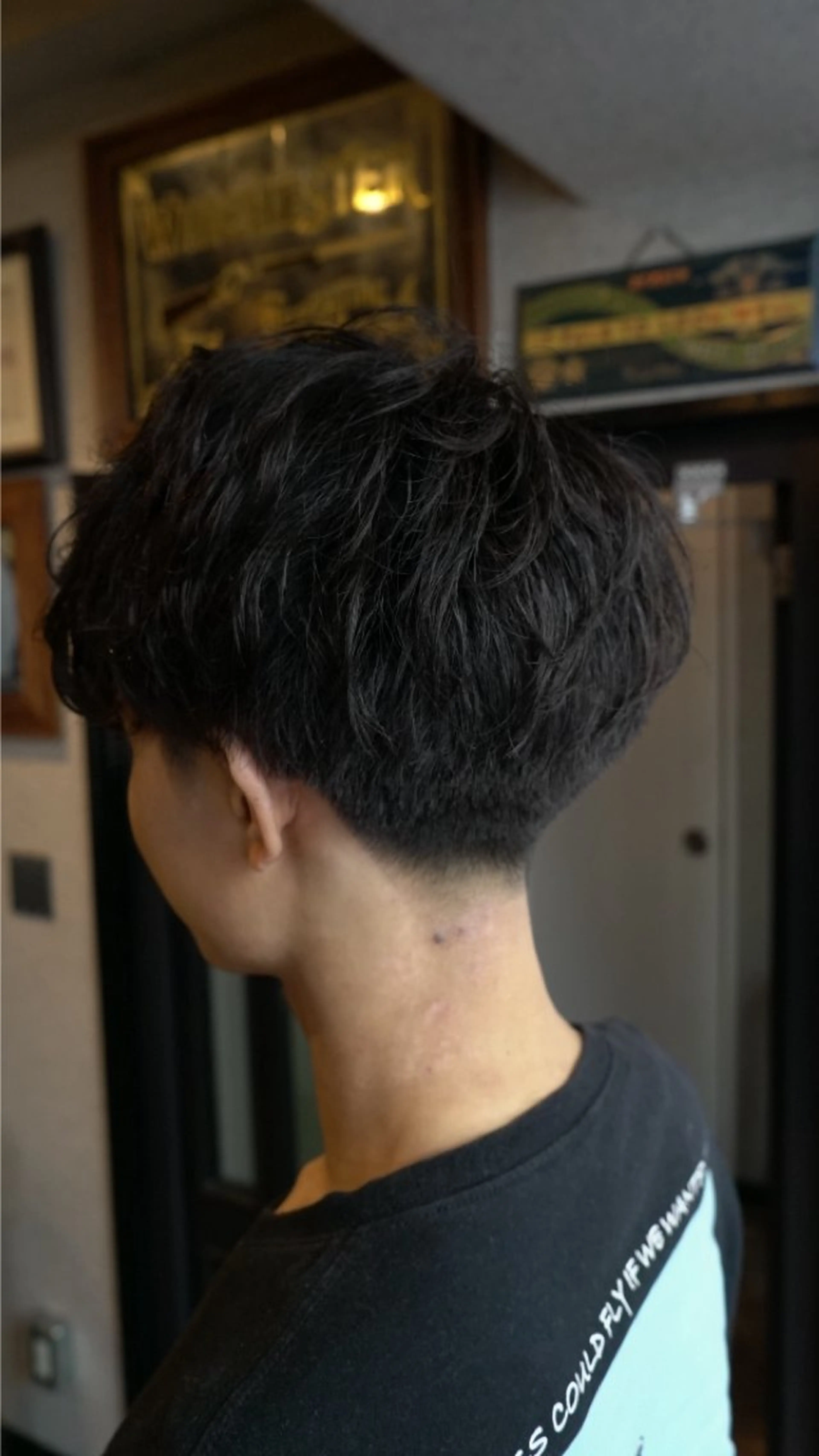 ショート パーマ メンズ メンズパーマ ツーブロック 刈り上げ DAU BARBER SHOP所属・メンズショート/ 木下拓海のヘアスタイル