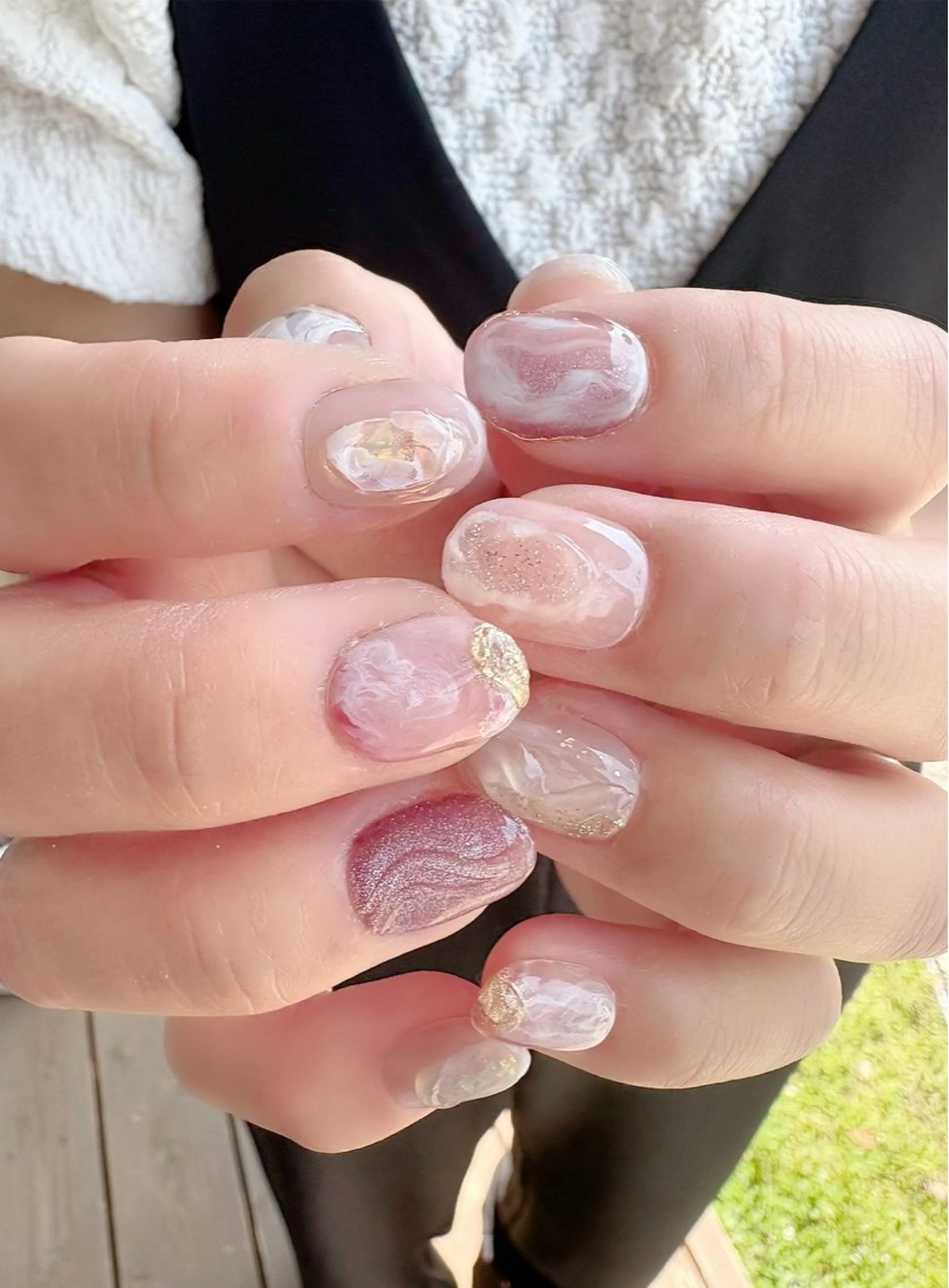 ネイル ネイルチップ 🌲🌳🚪iiit o🌲🌳🌲のネイルデザイン