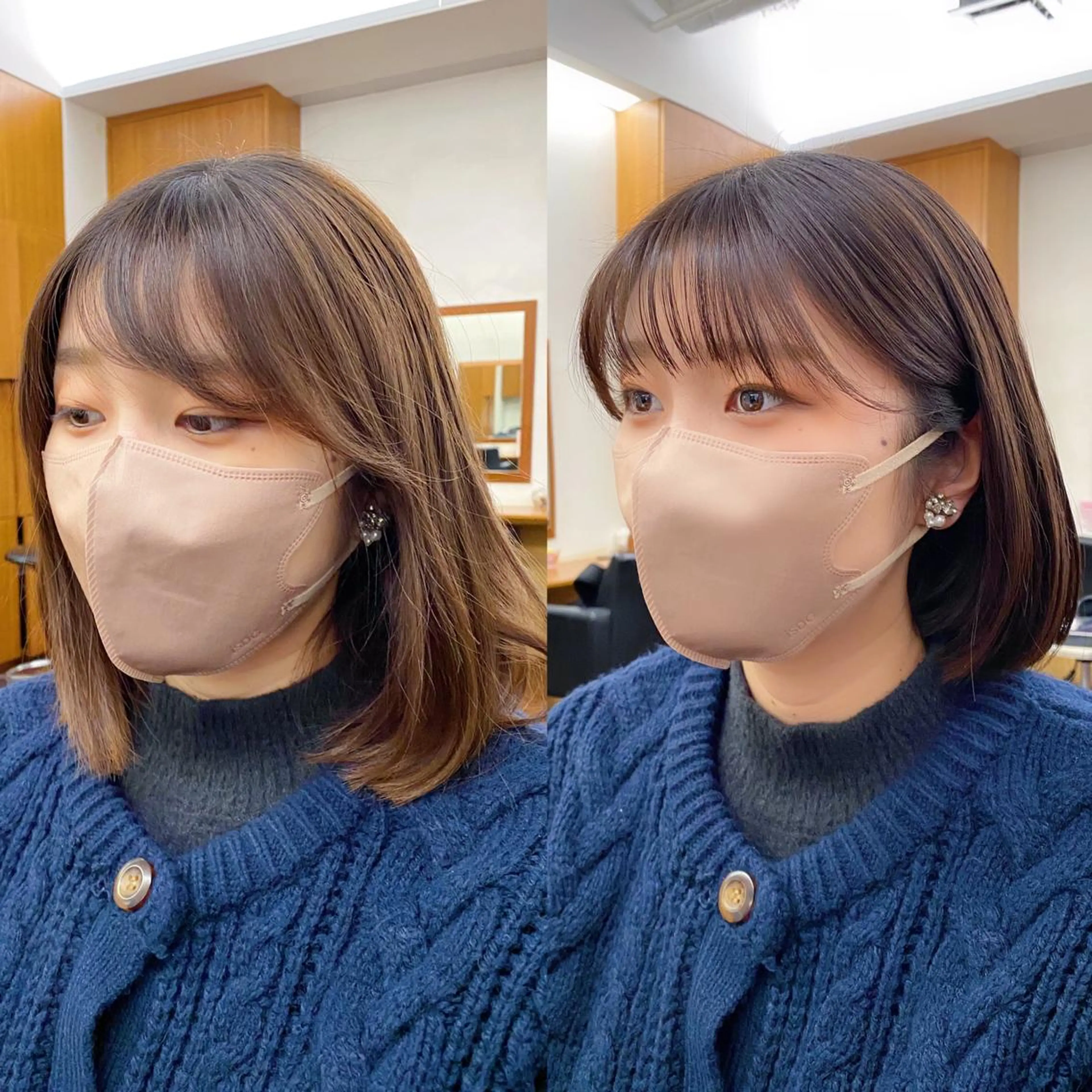 ショート カラー 似合わせレイヤー/ ニュアンスパーマ高倉のヘアスタイル