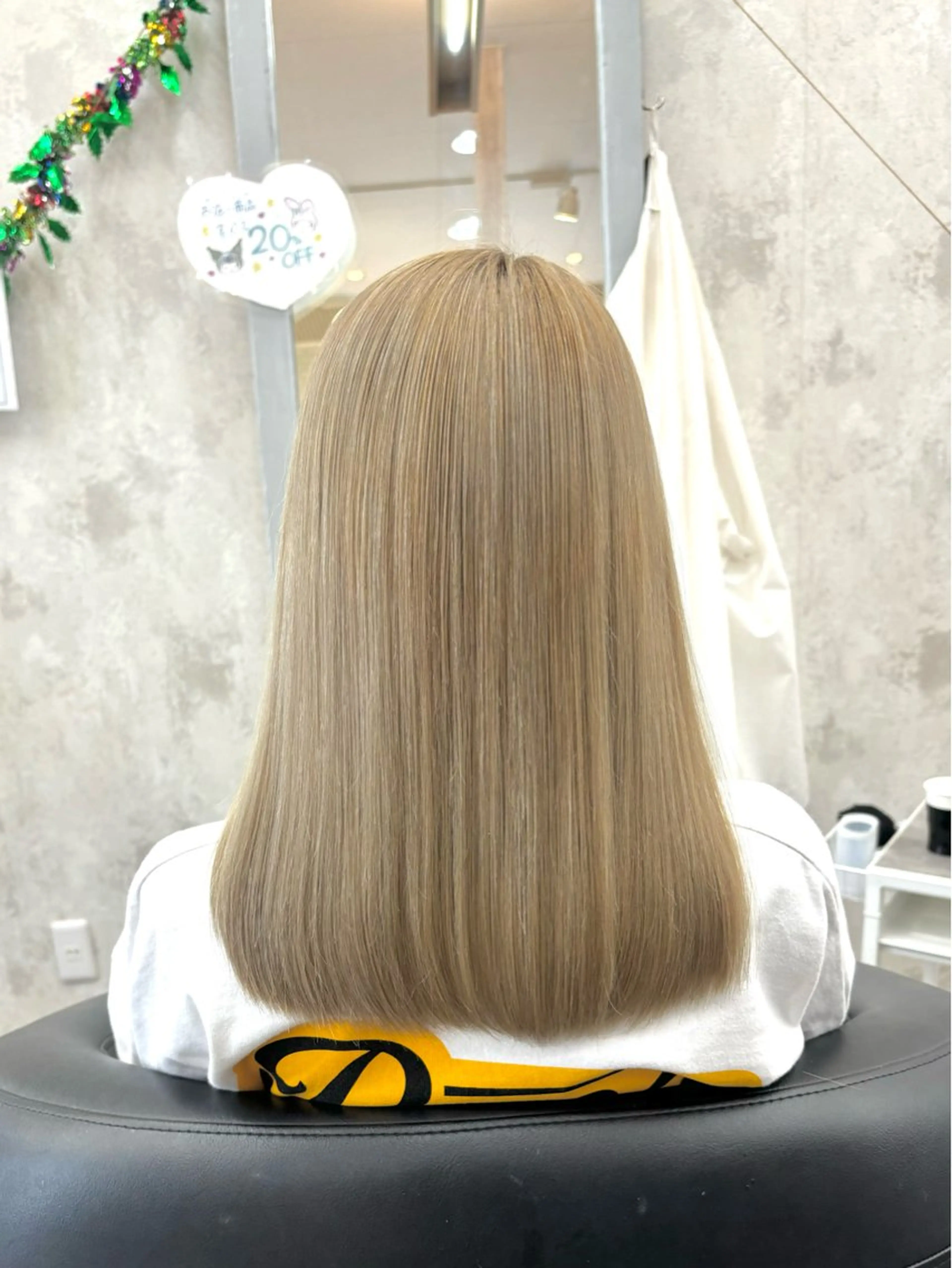 ミディアム カット ヘアカラー 田中 沙也香のヘアスタイル