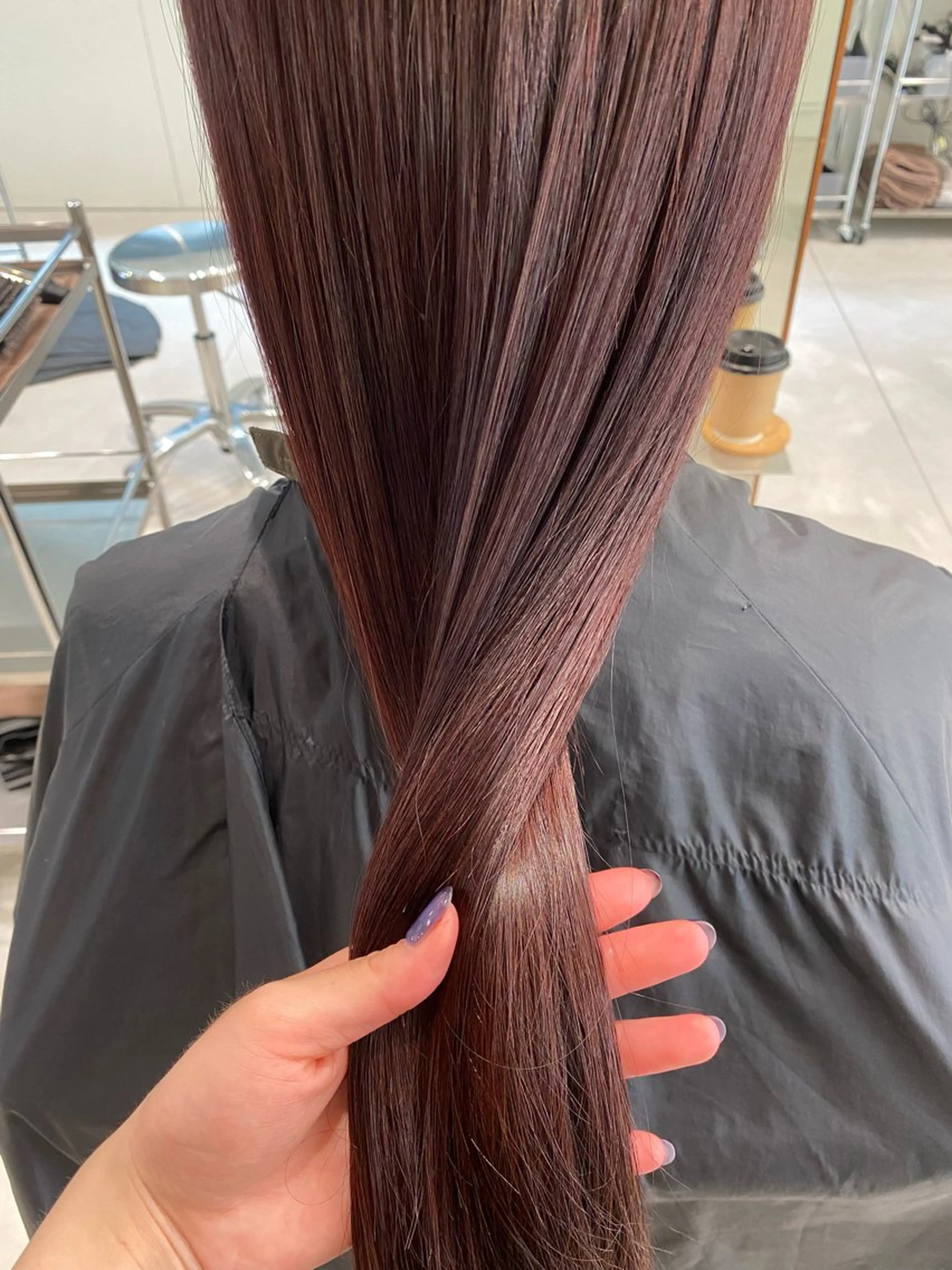 ロング 🎀透明感× 暖色カラーつな🎀のヘアスタイル