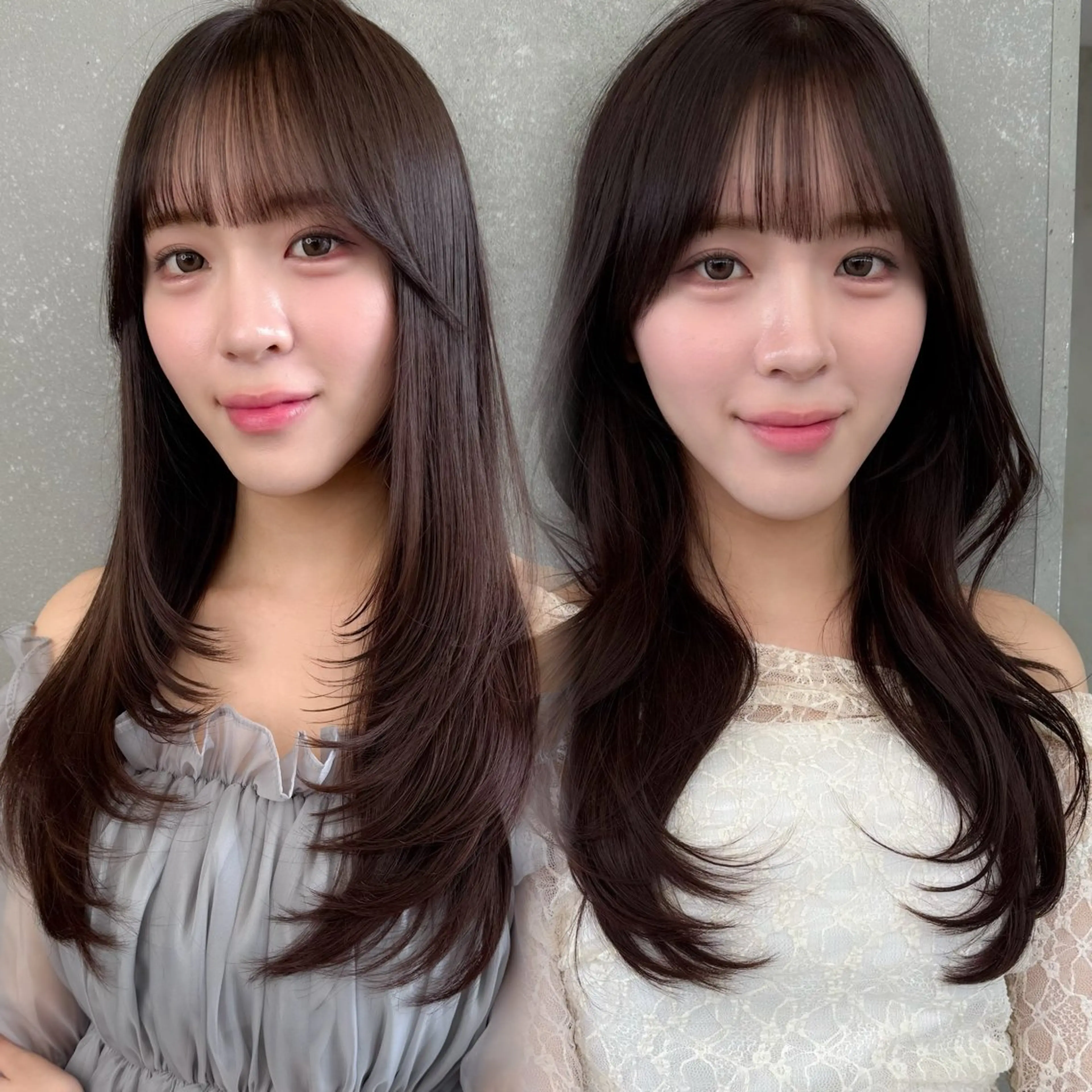 ロング 韓国風ヘア レイヤーカット カット ヘアカラー トリートメント 韓国ヘア🇰🇷/縮 毛矯正🫧/木村和生のヘアスタイル