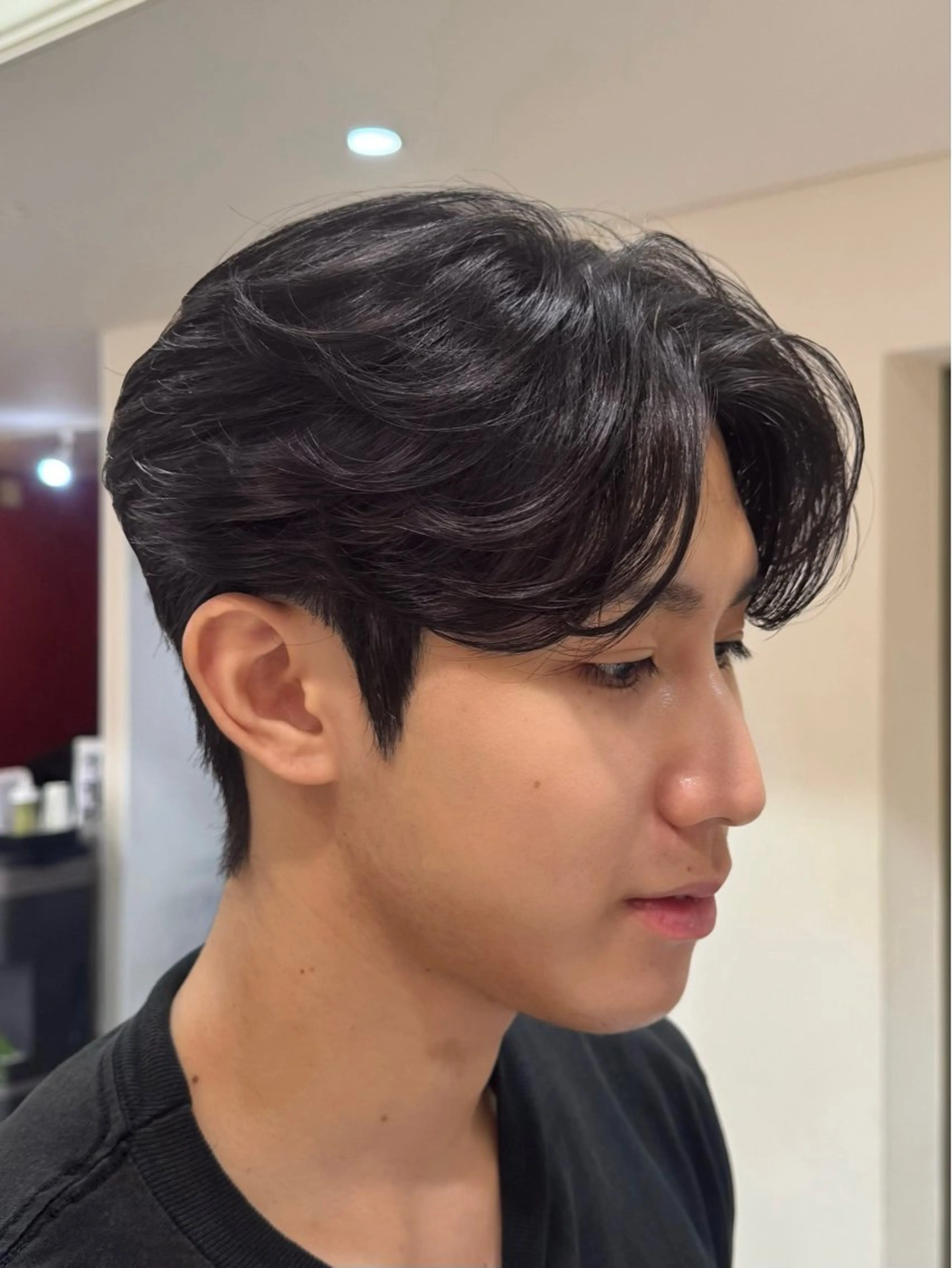 ショート パーマ メンズ カット パーマ トリートメント 吉祥寺/ダウンパーマ メンズ韓国ヘア/桑本のヘアスタイル