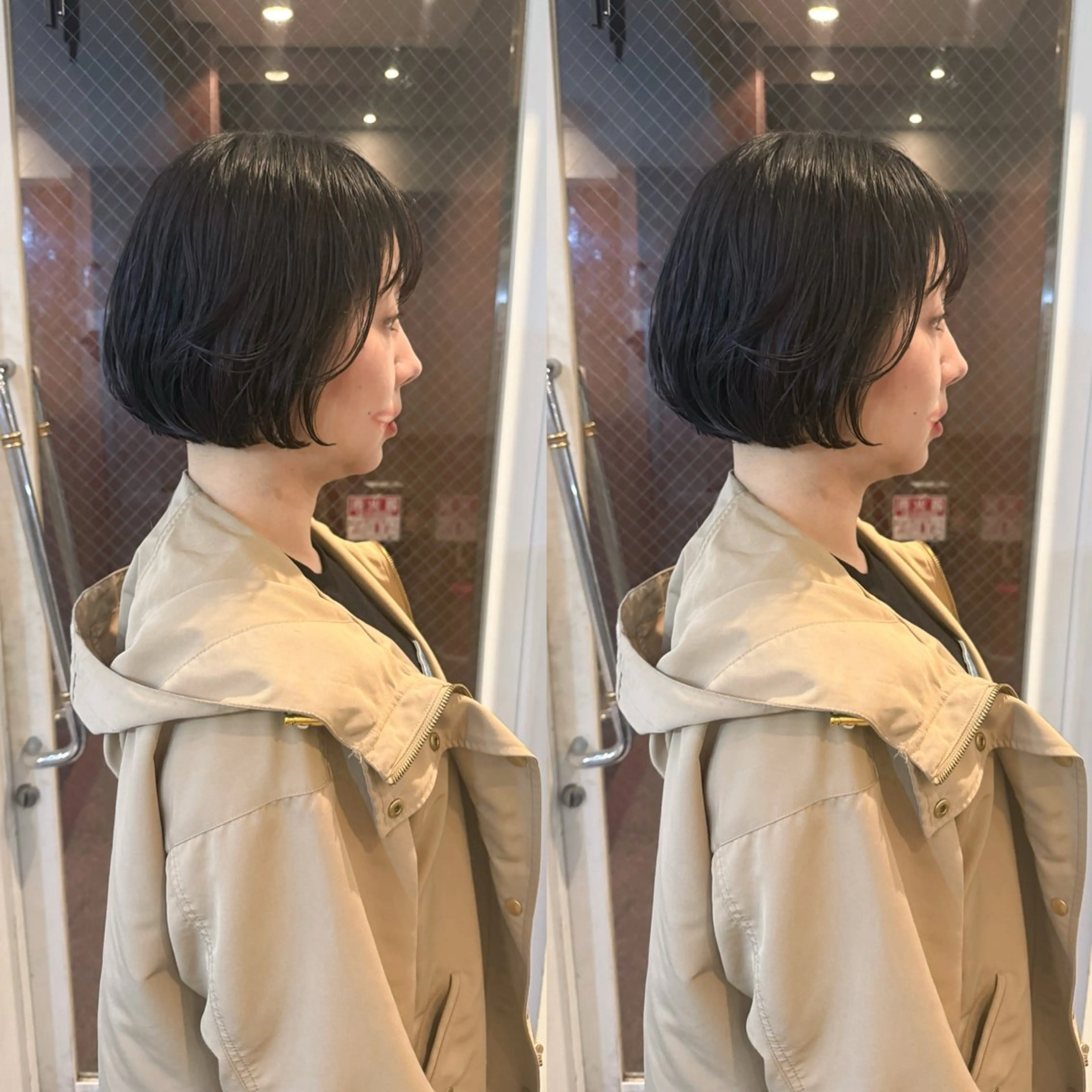 ミディアム ミディアムパーマ ボブ ヘアカラー 🌟メンズ🌟シ ョート🌟クルミのヘアスタイル