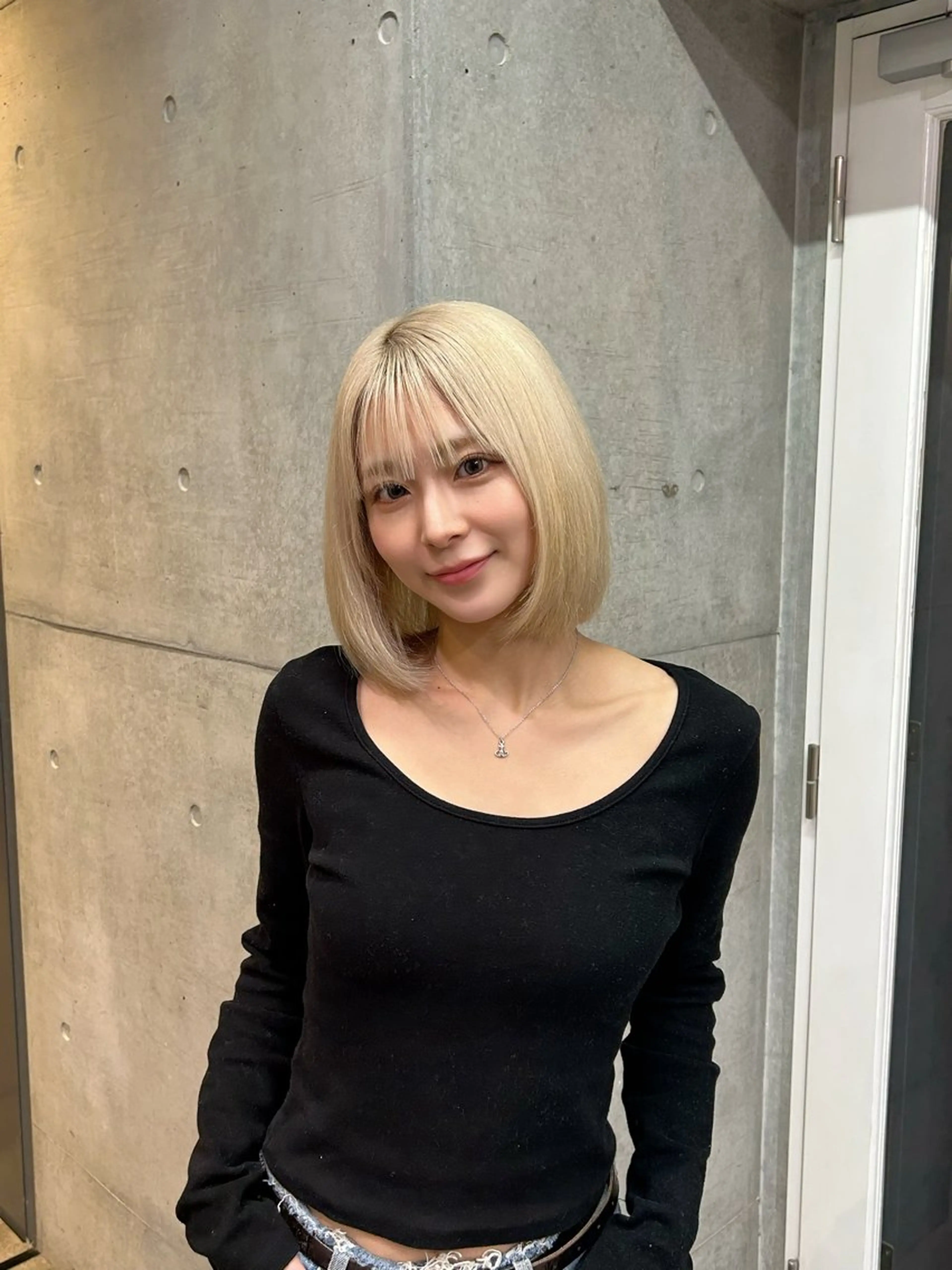 ショート 伸ばしかけ トリートメント ヘアカラー トリートメント レイヤー/ブロンド 透明感カラー/ヒロトのヘアスタイル