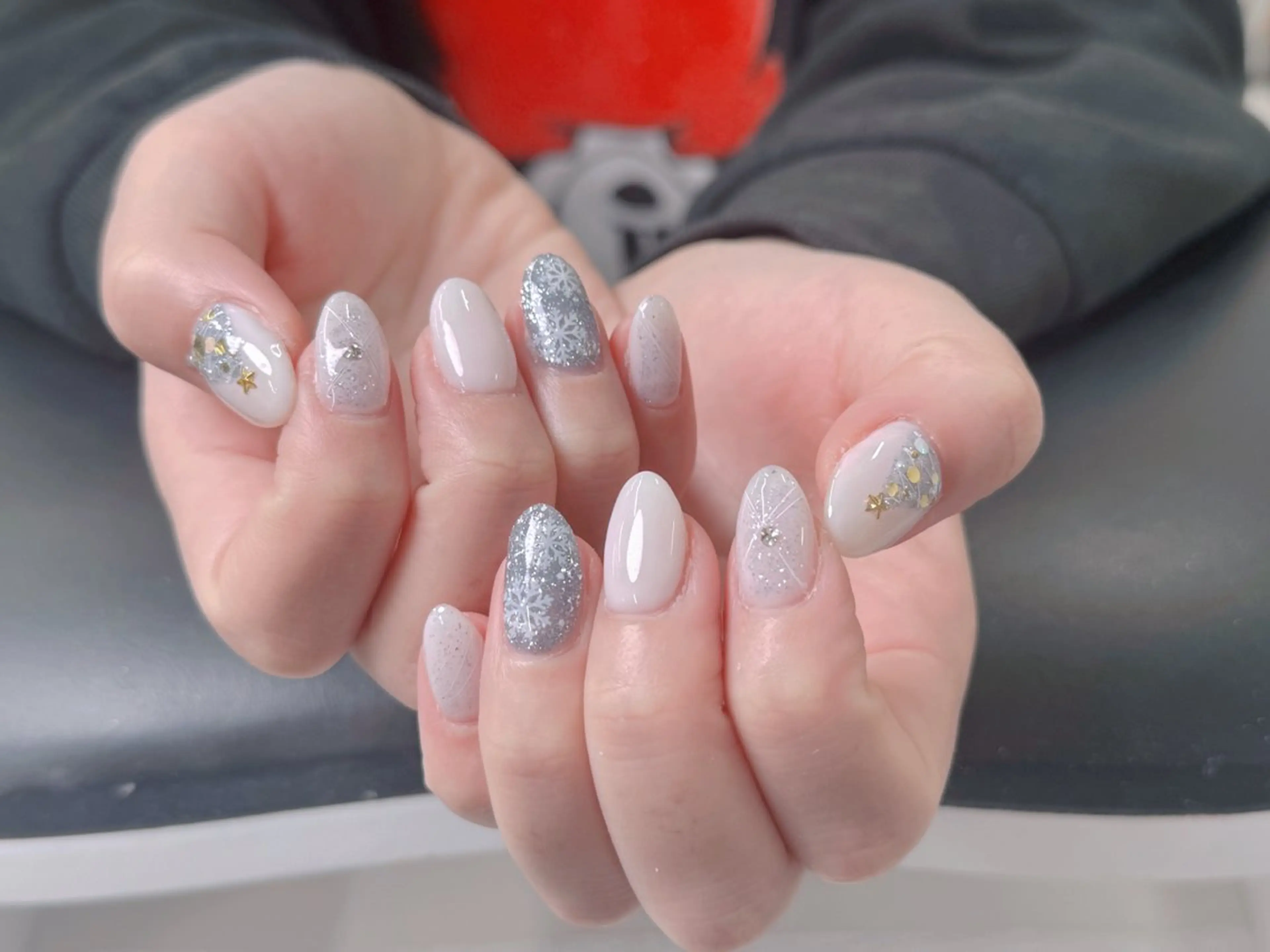 ネイル チークネイル 長さ出し フラッシュネイル フットネイル フレンチネイル ハンドネイル ハンドケア Nail&Eyela sh Nanaのネイルデザイン