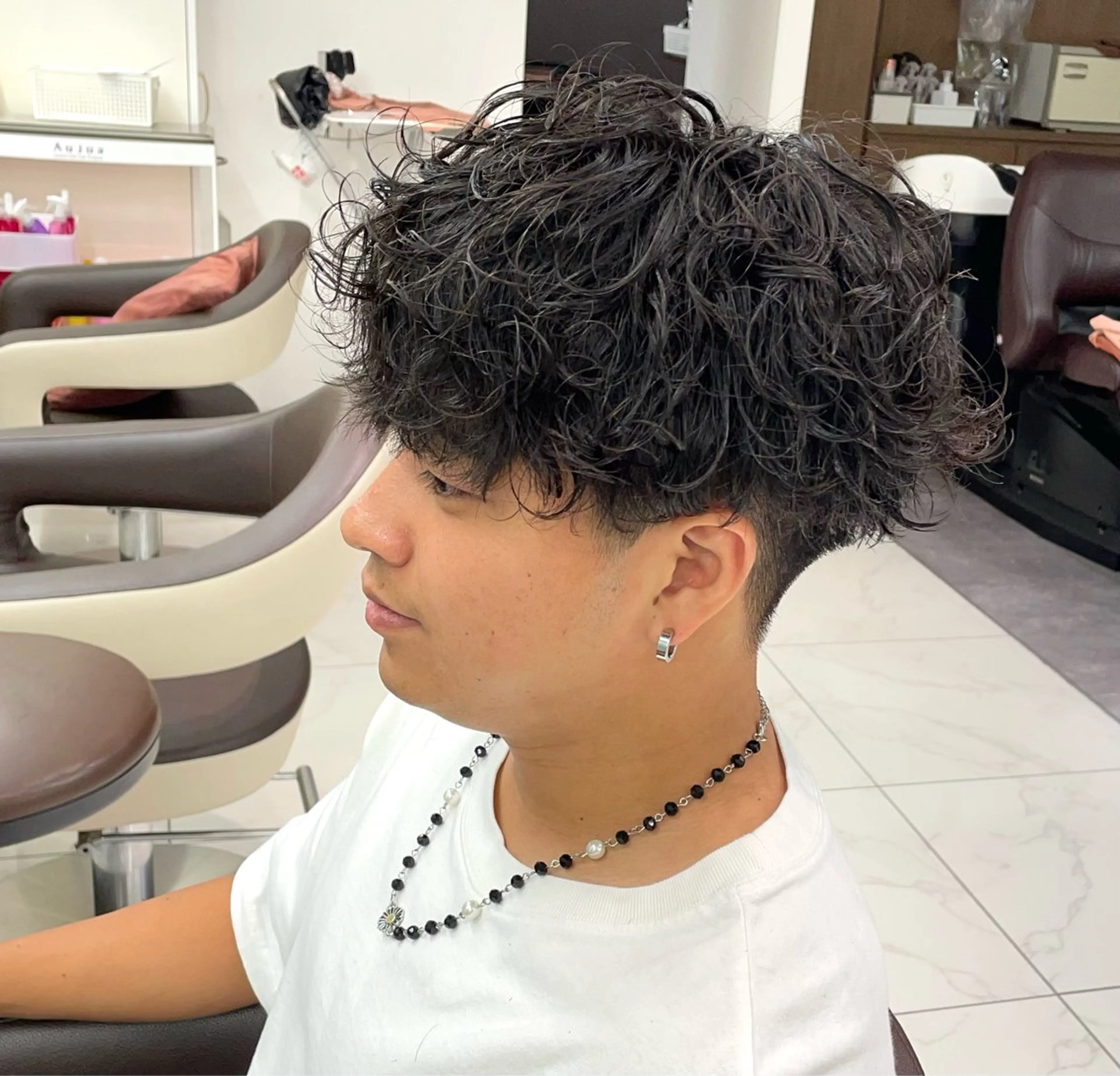 ショート パーマ メンズ 【メンズ特化】 池田大成✂︎のヘアスタイル