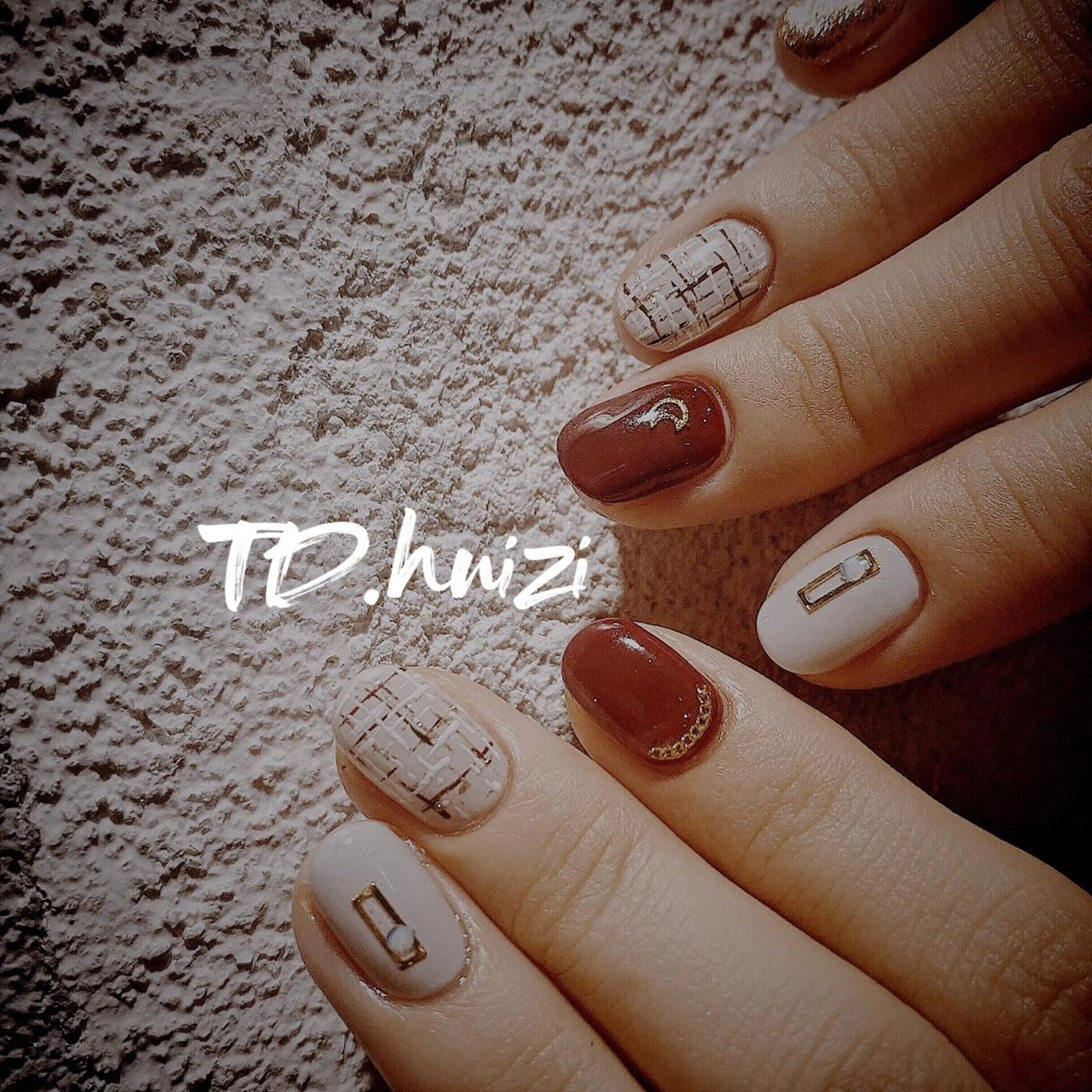 ショート めぐみのネイルサロン スタッフ練習のネイルデザイン