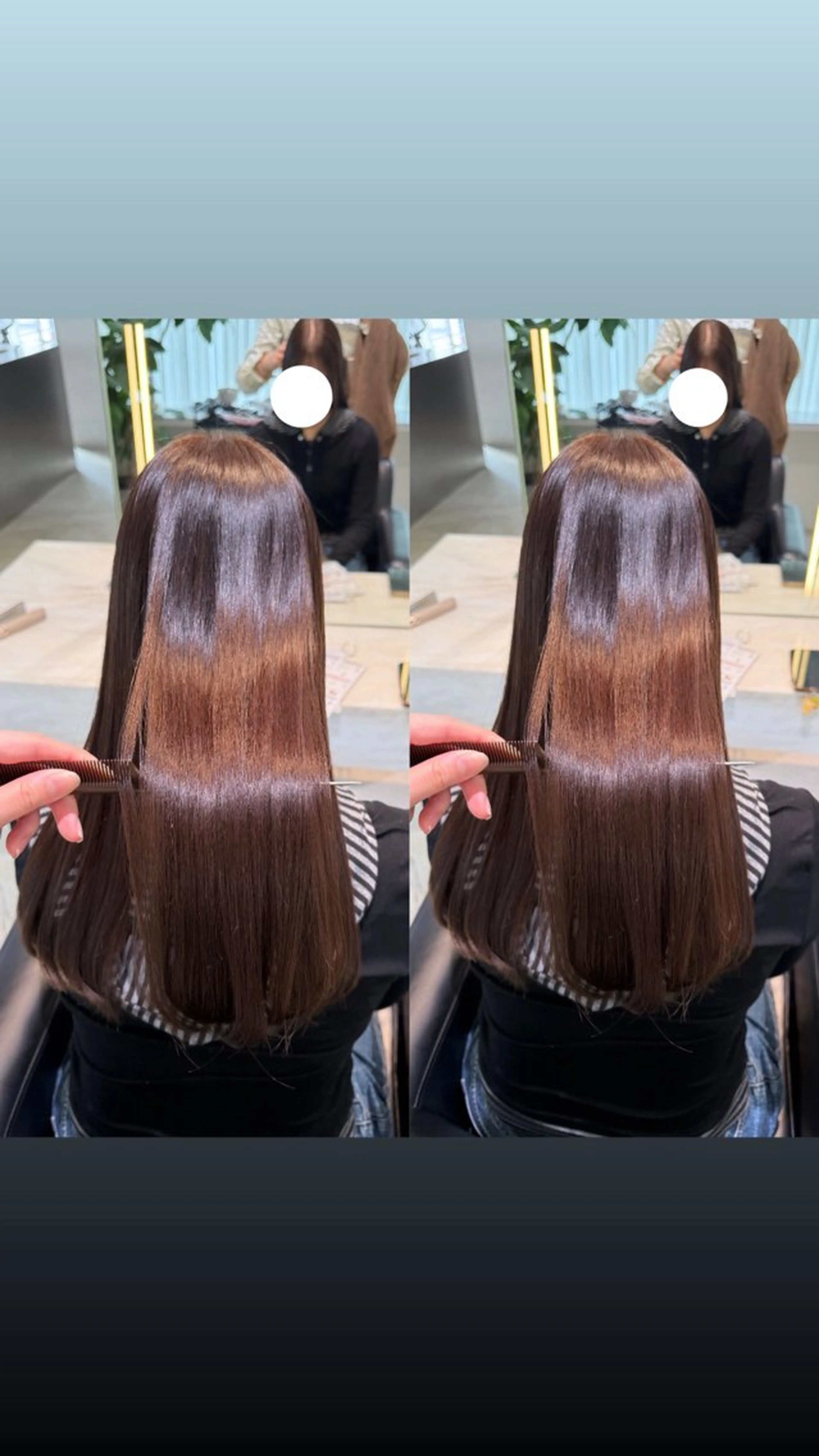 ロング カラー 透明感カラー ヘアカラー 縮毛矯正 暖色カラー/ ストレート/くるみのヘアスタイル
