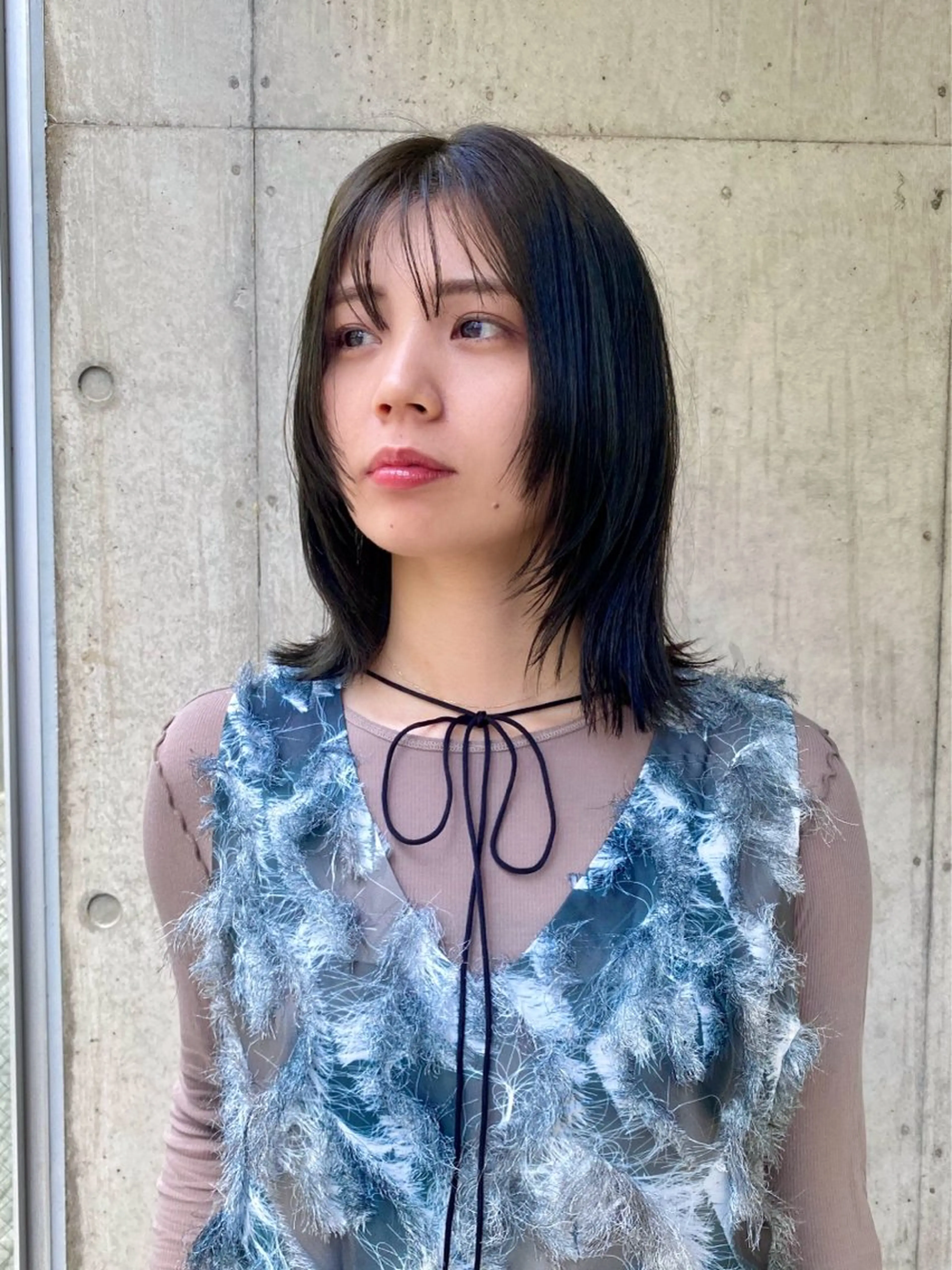 ミディアム カラー カット ヘアカラー トリートメント 似合わせレイヤー/ ニュアンスパーマ高倉のヘアスタイル