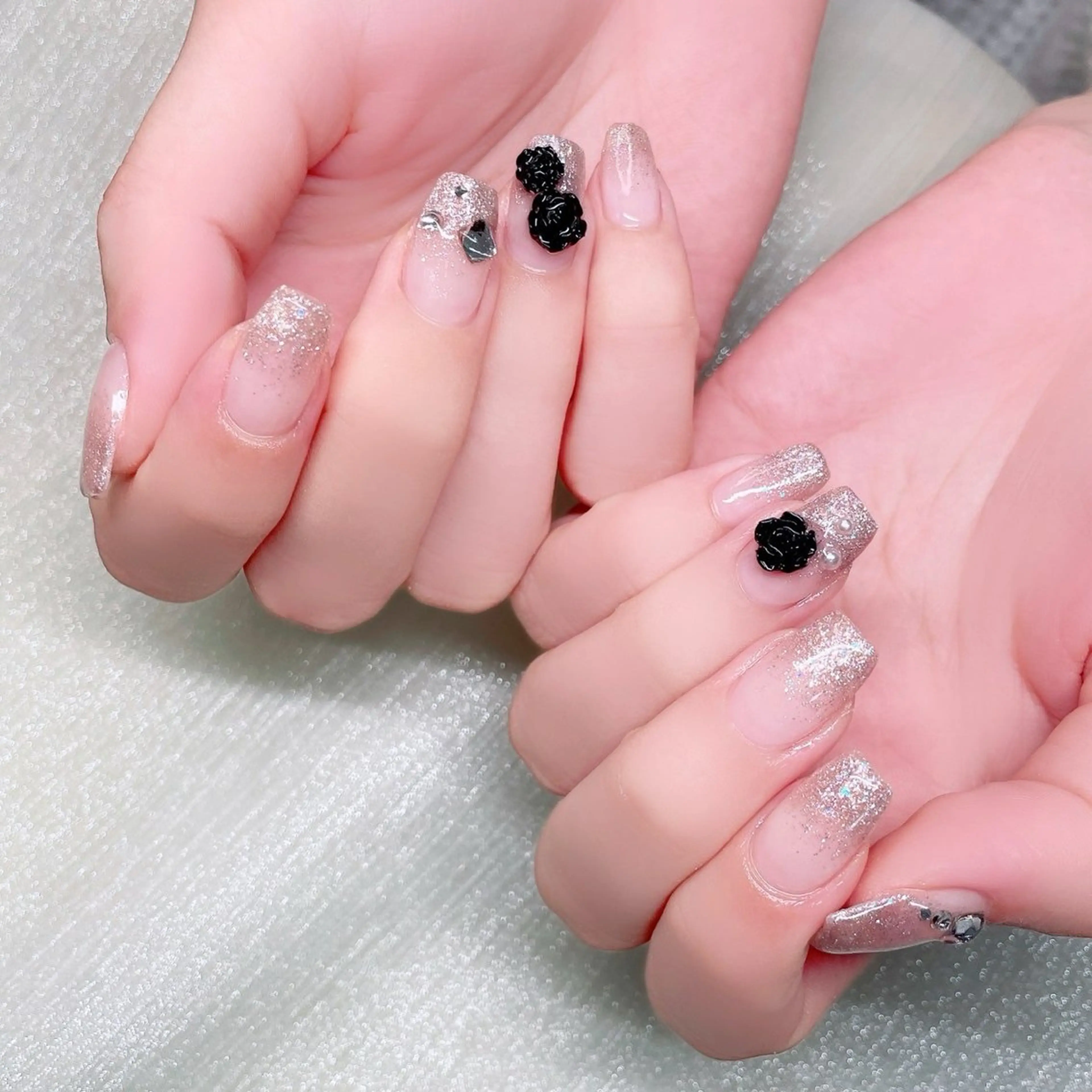 ネイル ストーンネイル ハンドネイル Nailist suzuのネイルデザイン