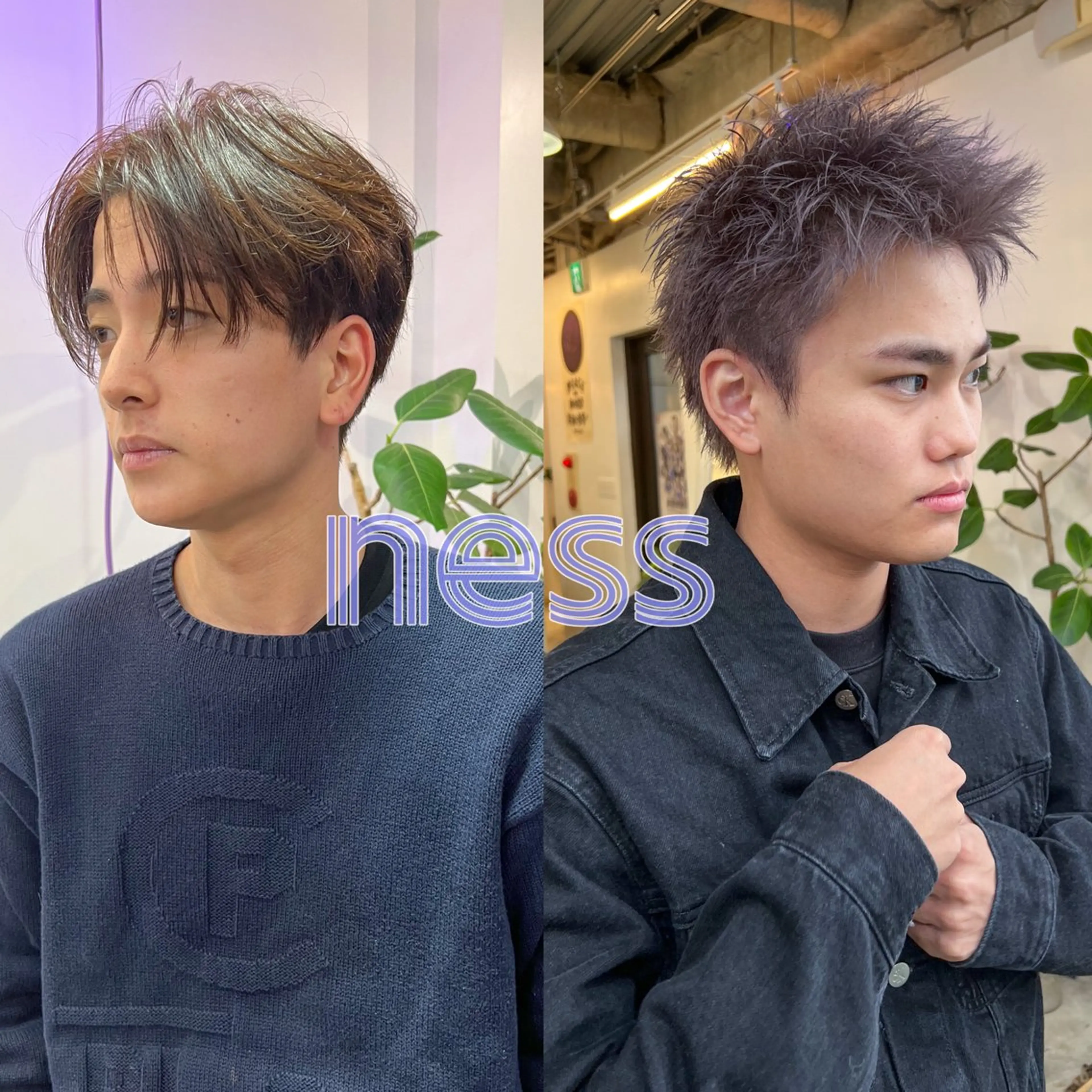 ショート カラー メンズ カット ness🎖️ カミカリスマ受賞のヘアスタイル