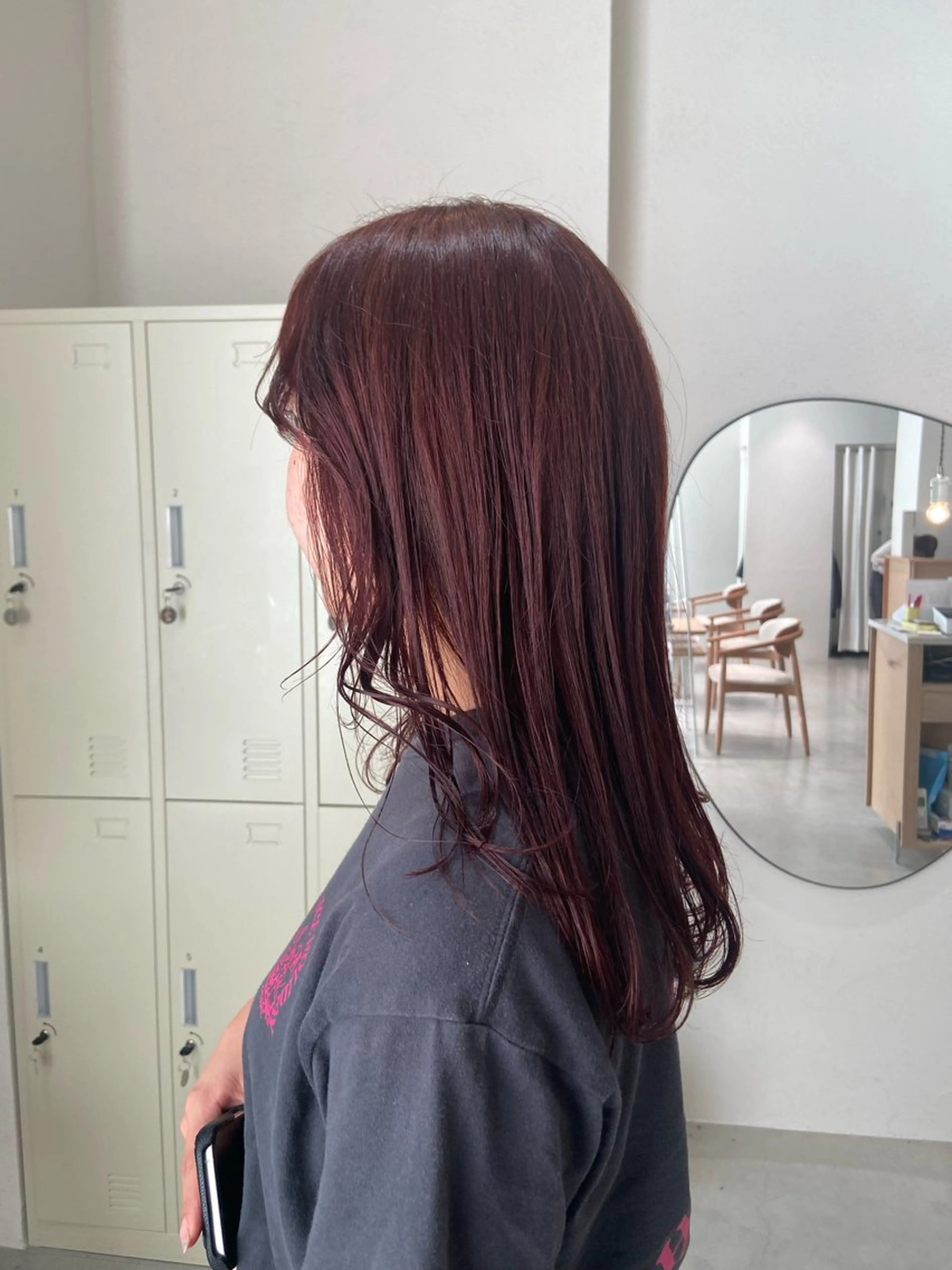 ミディアム カラー 石川 瑠琉のヘアスタイル