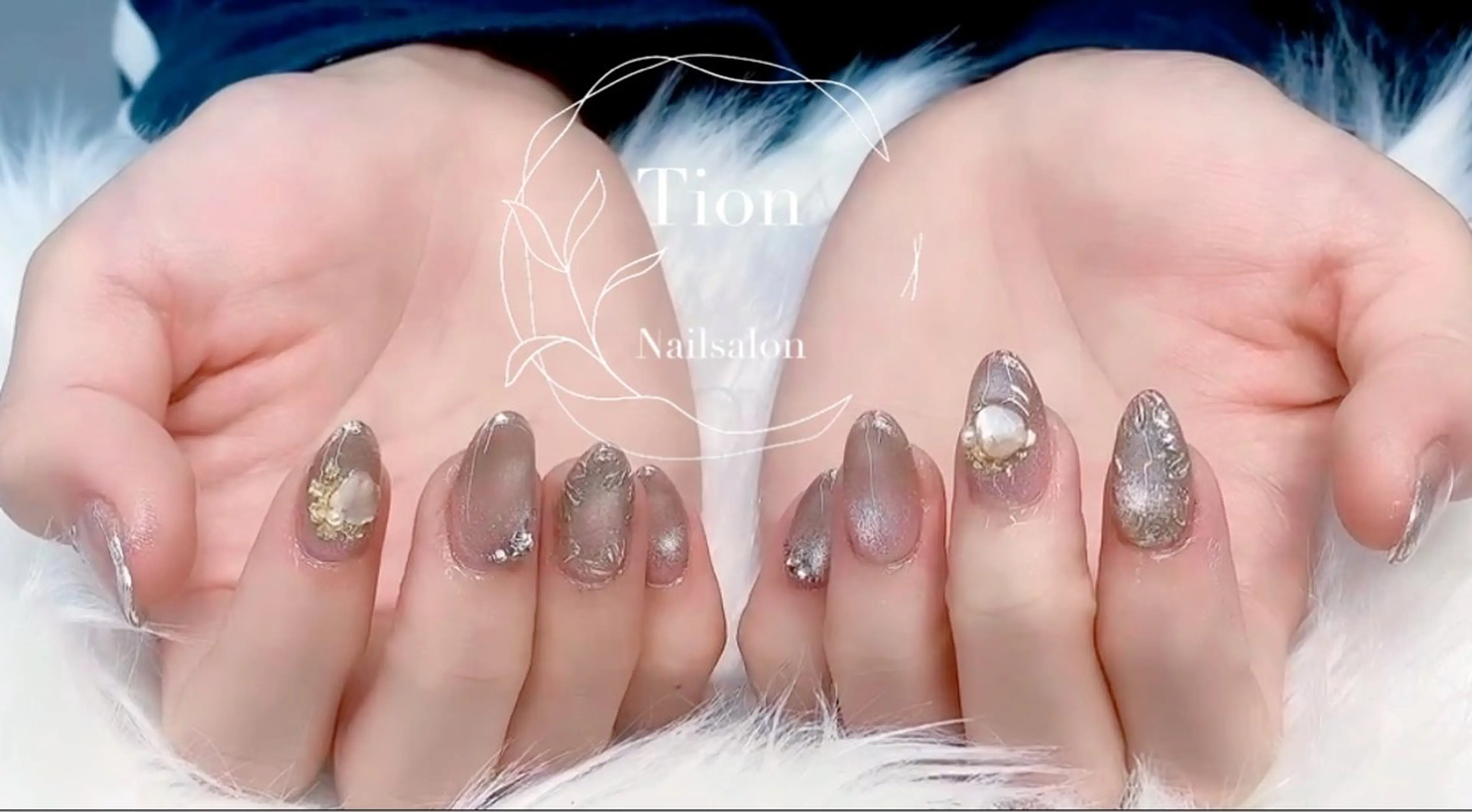 ネイル チークネイル 長さ出し フットネイル フレンチネイル ジェルネイル Nailsalon Tion武蔵小杉店のネイルデザイン