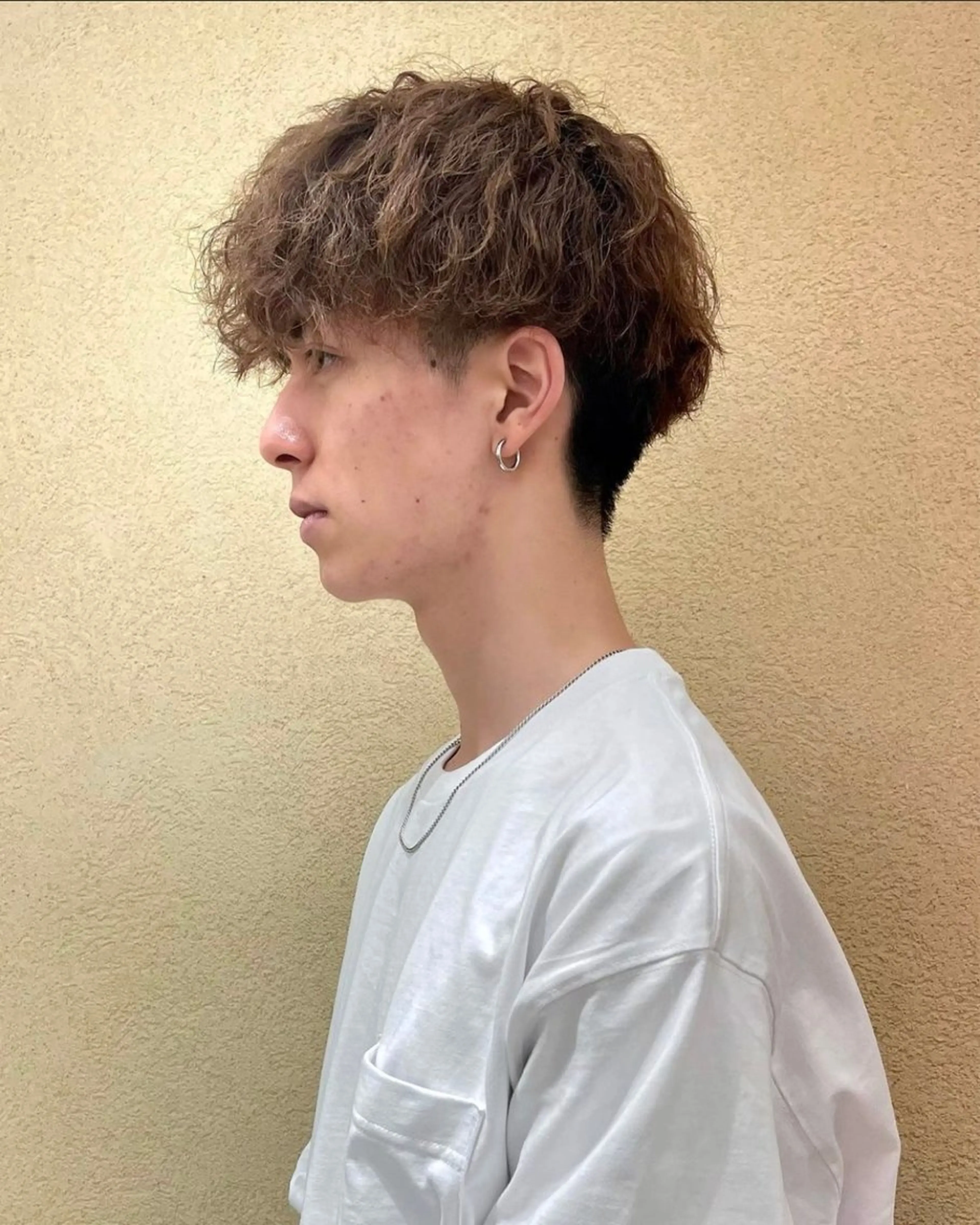 ショート パーマ メンズ 塩谷 雪花のヘアスタイル