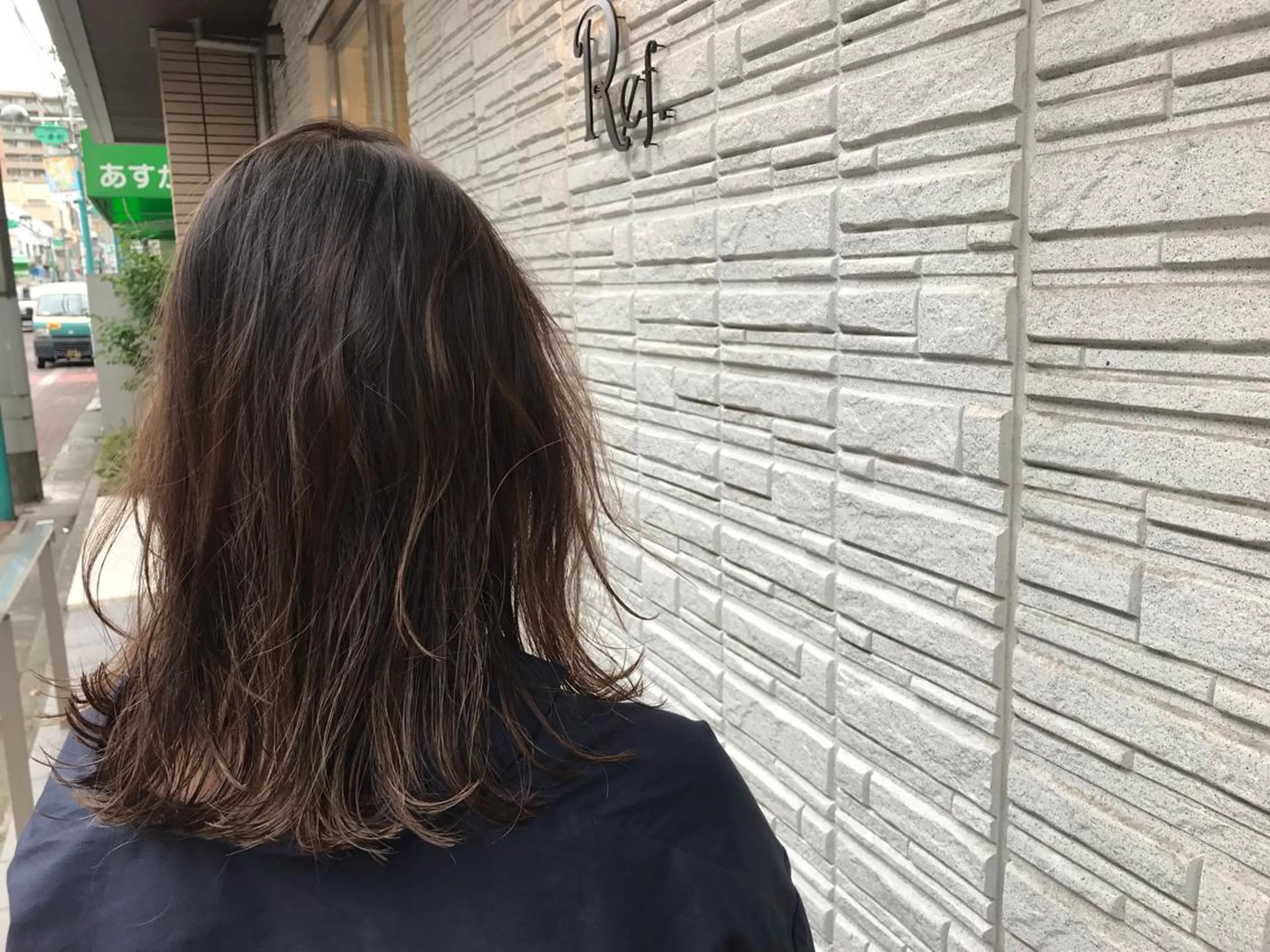 ミディアム 暖色カラー🍊 ボブ🌿顔周りcutのヘアスタイル