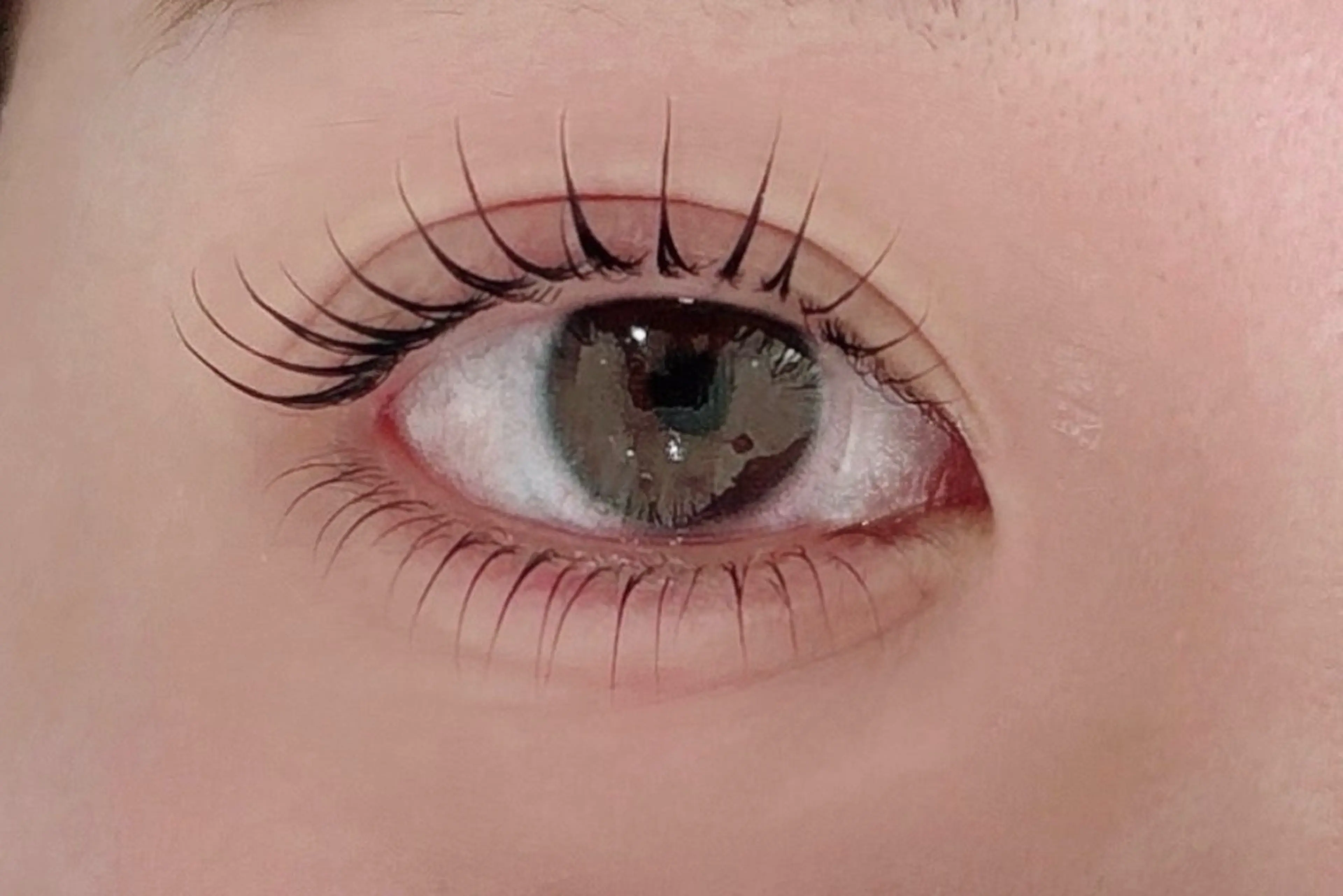 マツエク・マツパ 下まつげエクステ 一重×まつ毛パーマ あべ⠀しほ * 無料モデル募集中の眉毛・アイブロウイメージ